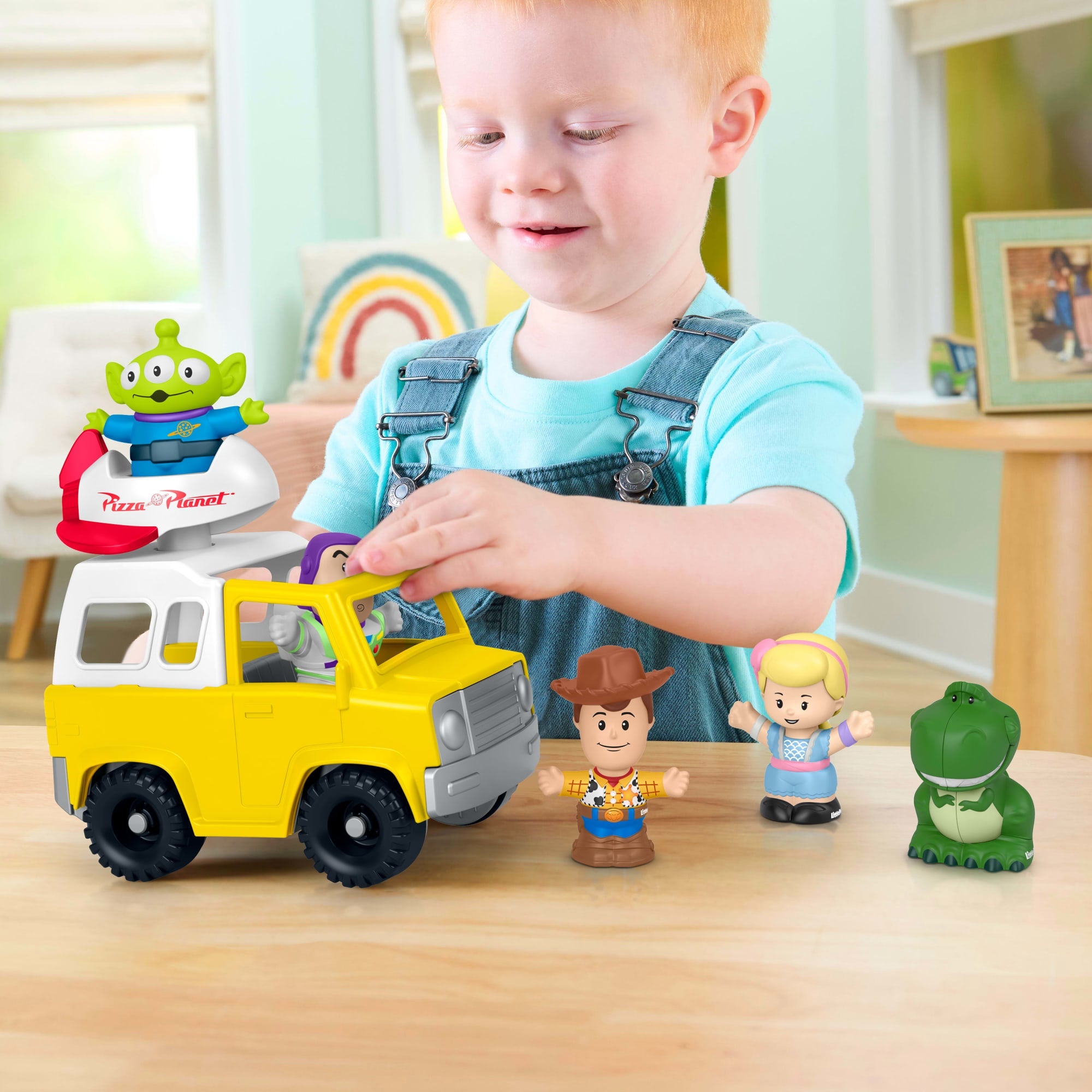 Little People Toy Story Juguete para Bebés Vehiculo Buzz Lightyear Pizza Planeta - Image 5
