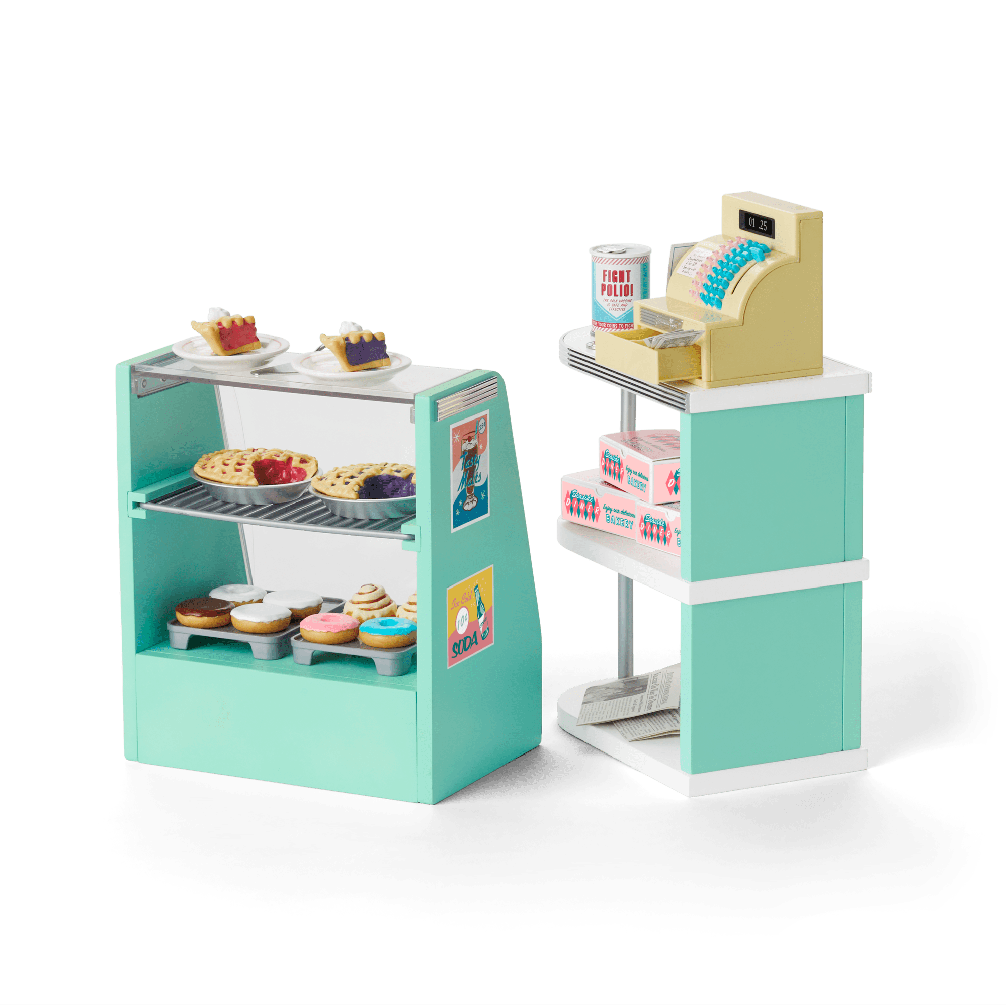 Maryellen's™ Seaside Diner Bakery Case for 18-inch Dolls (Historical Characters) - Image 3