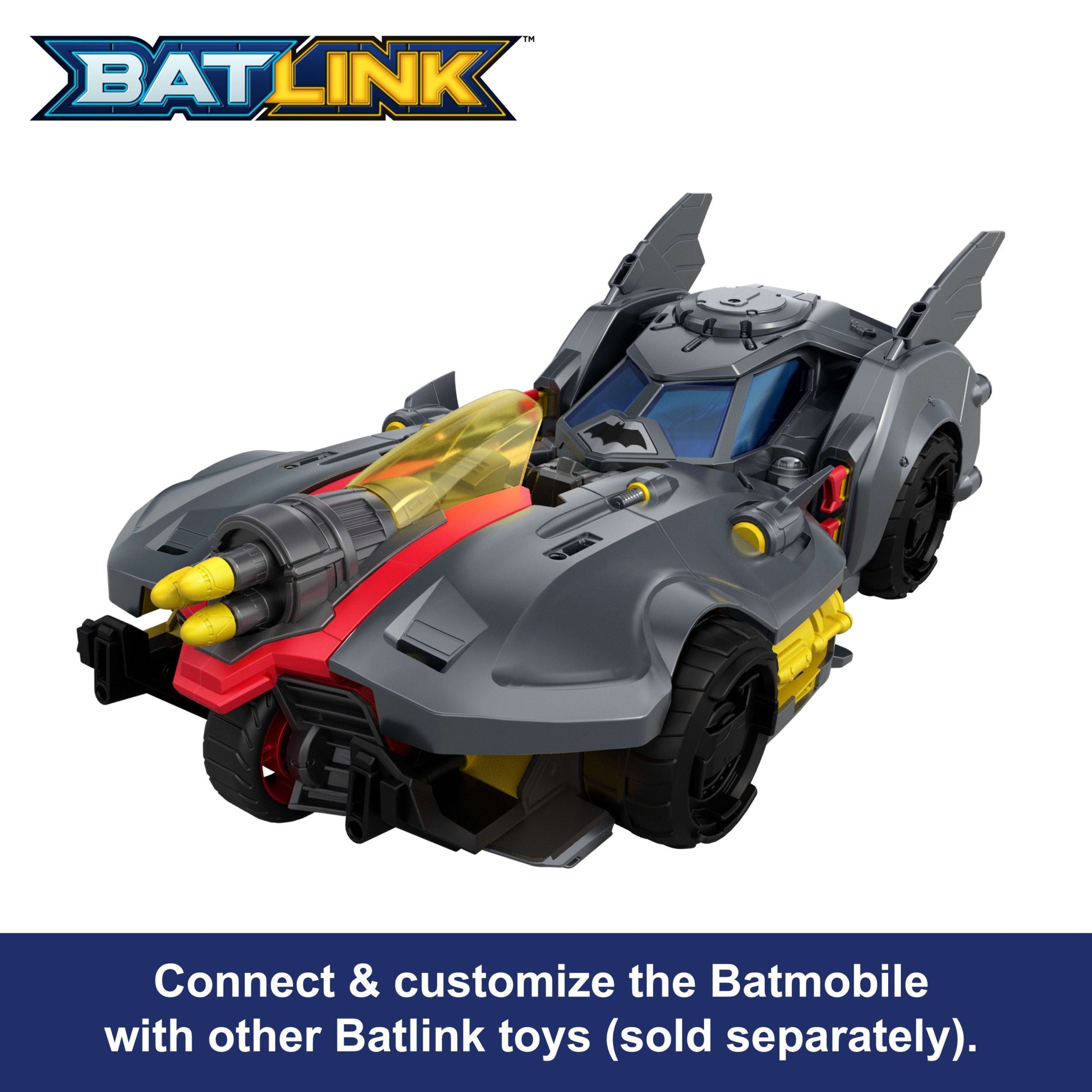DC Premier Batlink Pack With Batmobile. Robin Cycle. Batman & Robin Figures. 2 Batarangs - Image 3