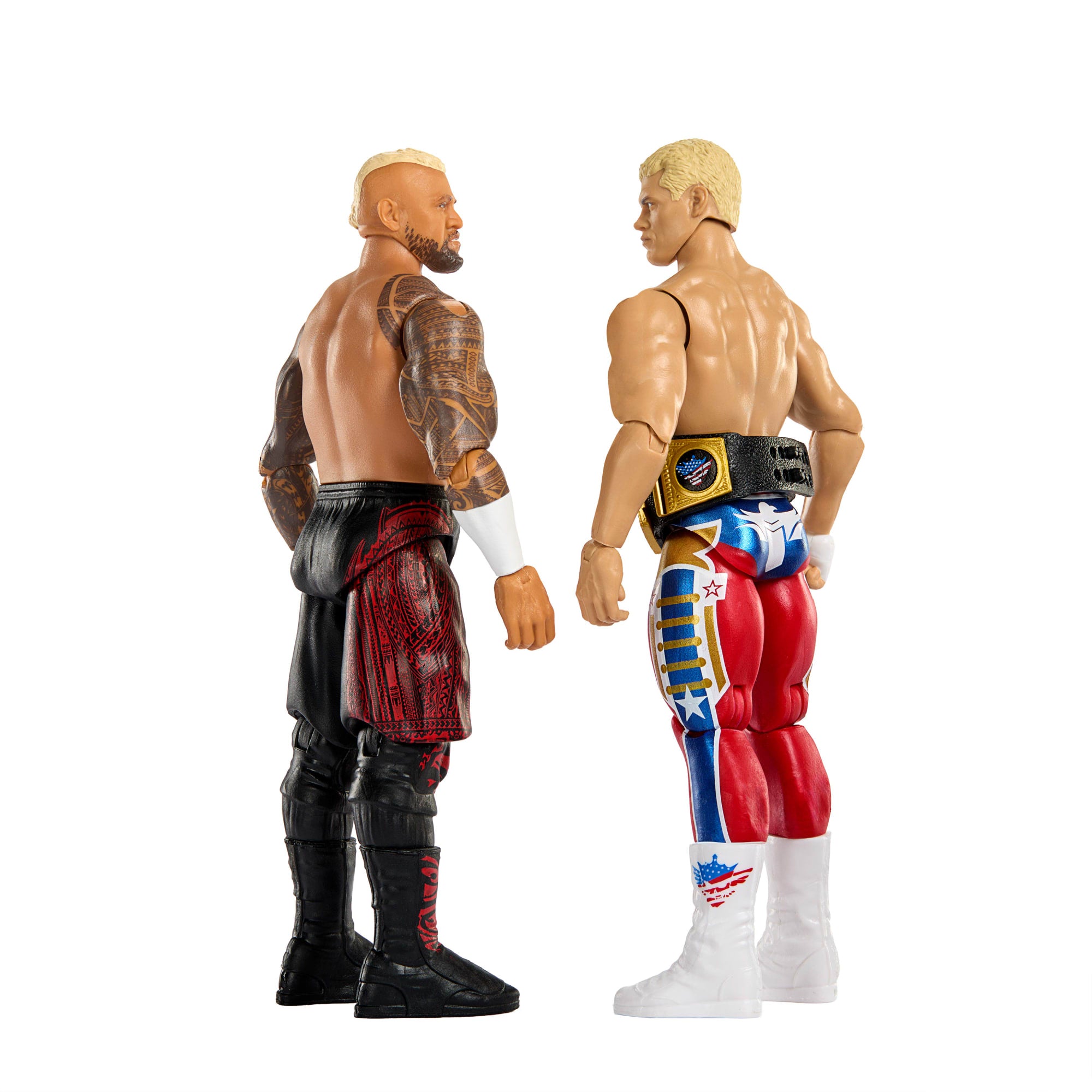WWE Main Event Showdown Cody Rhodes vs Solo Sikoa Action Figures Set. Series #24. 6-Inch Collectibles - Image 4