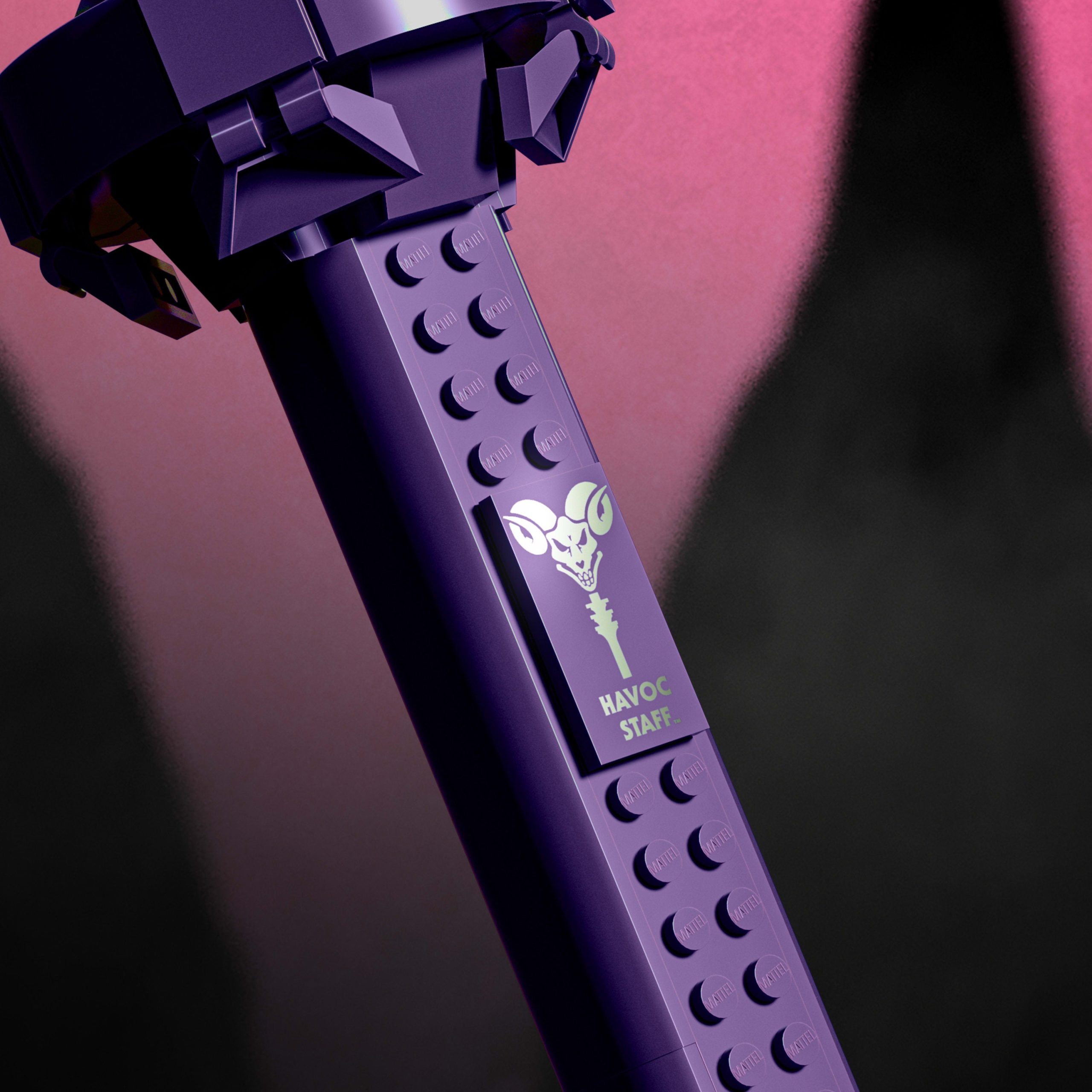 Mattel Brick Shop Masters of the Universe Skeletor Havoc Staff - Image 5