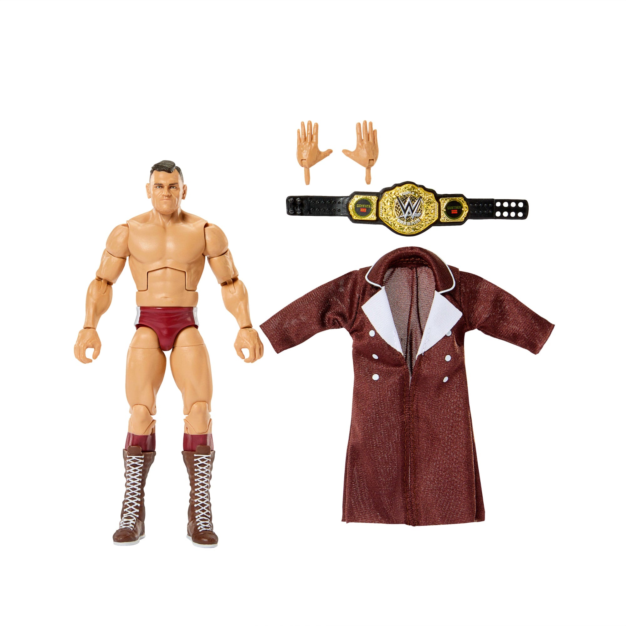 WWE Elite Gunther Action Figure Series #121. 6-Inch Collectible With Accessories