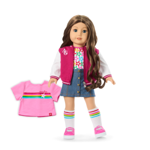 Truly Me™ 18-inch Doll #126 with wavy brown hair