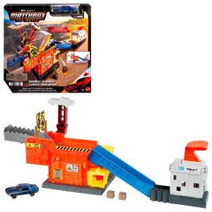 Matchbox The Movie Smalley's Launch & Crush Playset inspired By The Film. 1 Toy Die-Cast Car