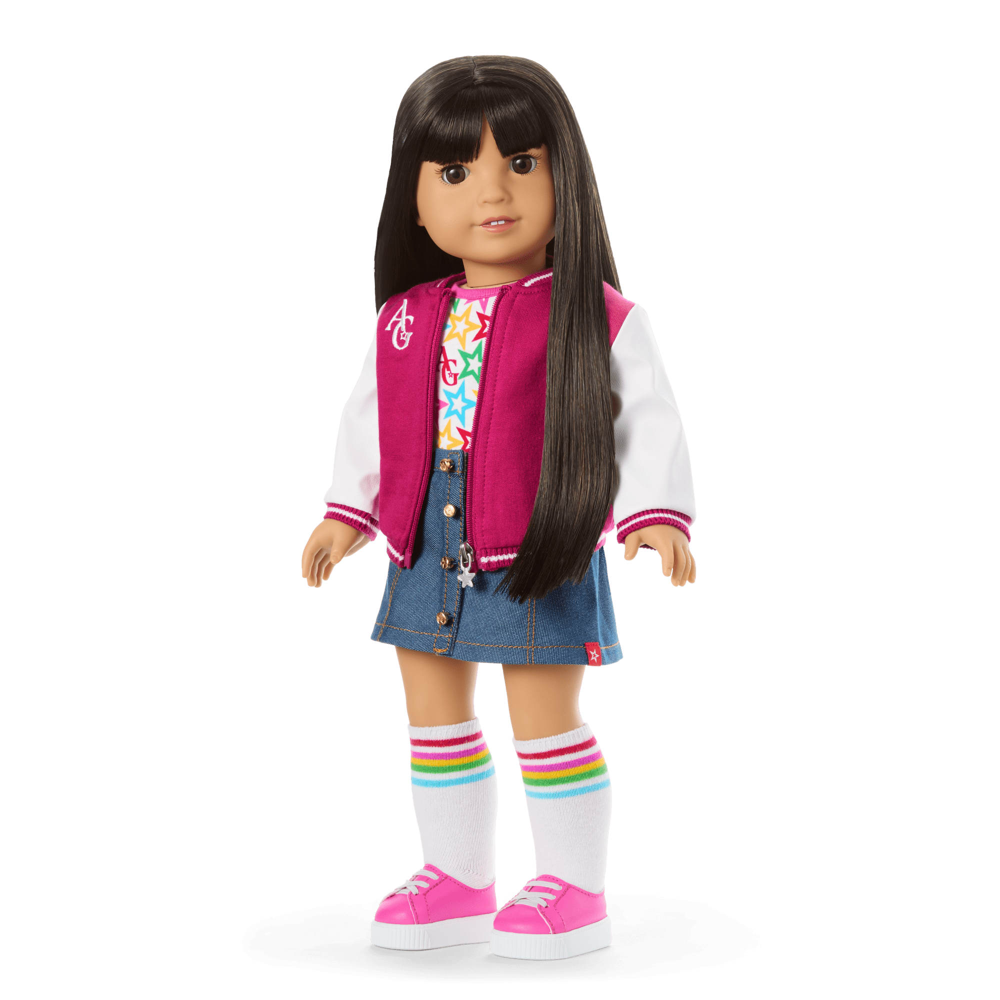 Truly Me™ 18-inch Doll #130 with straight black-brown hair - Image 2