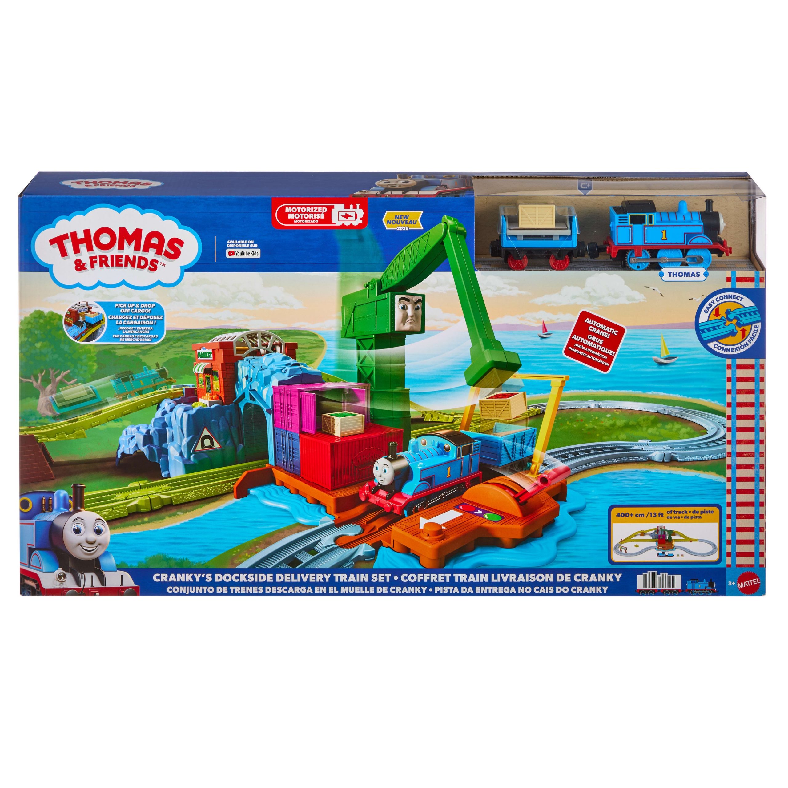Thomas & Friends Cranky's Dockside Delivery Train Set From Fisher-Price With Motorized Thomas Engine - Image 6