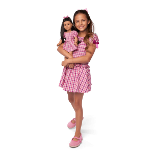 Raquel's™ Gingham Ruffle Outfit for Girls & 18-inch Dolls + Raquel Doll (Girl of the Year™ 2026)