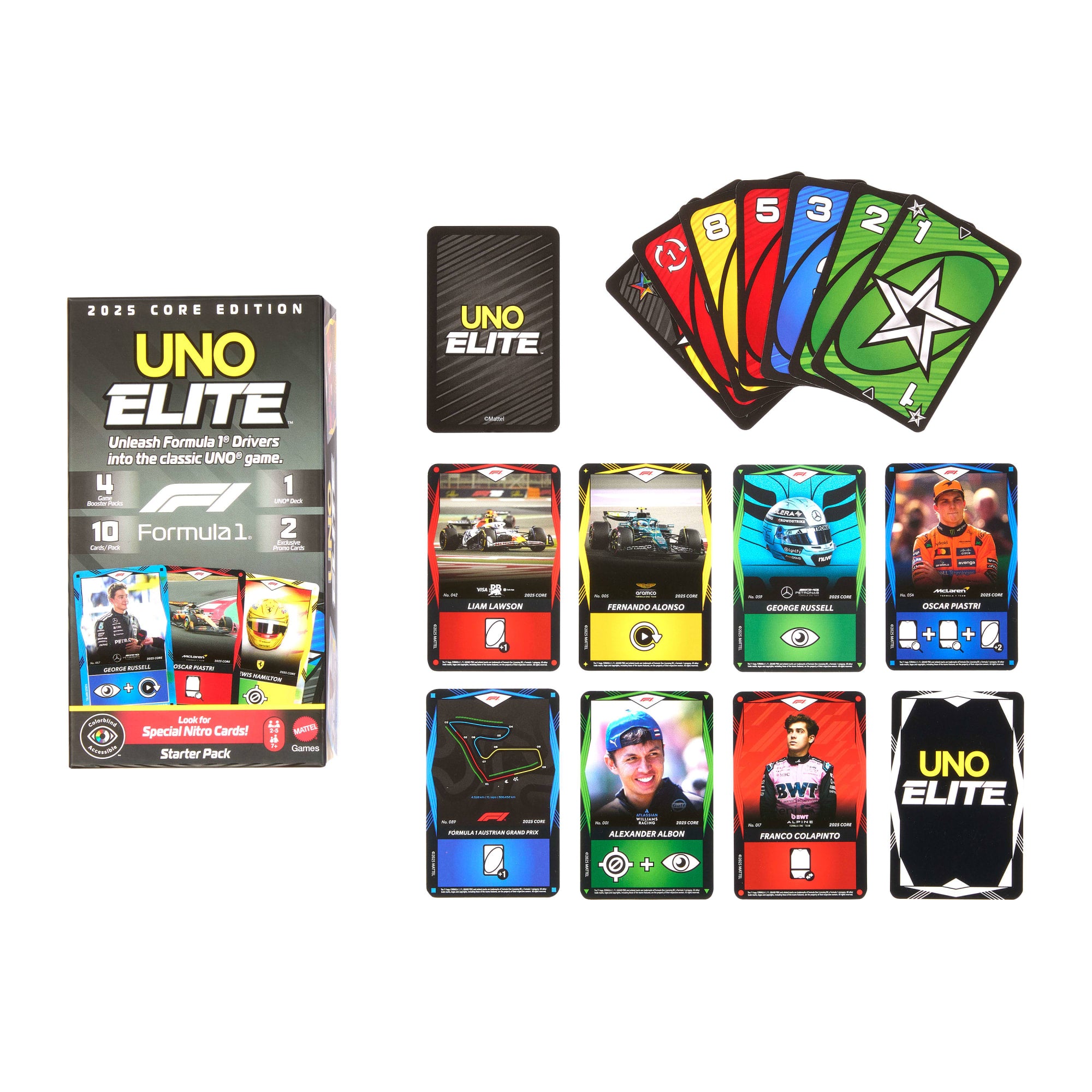 UNO Elite F1 Juego de Cartas Starter Pack - Image 2