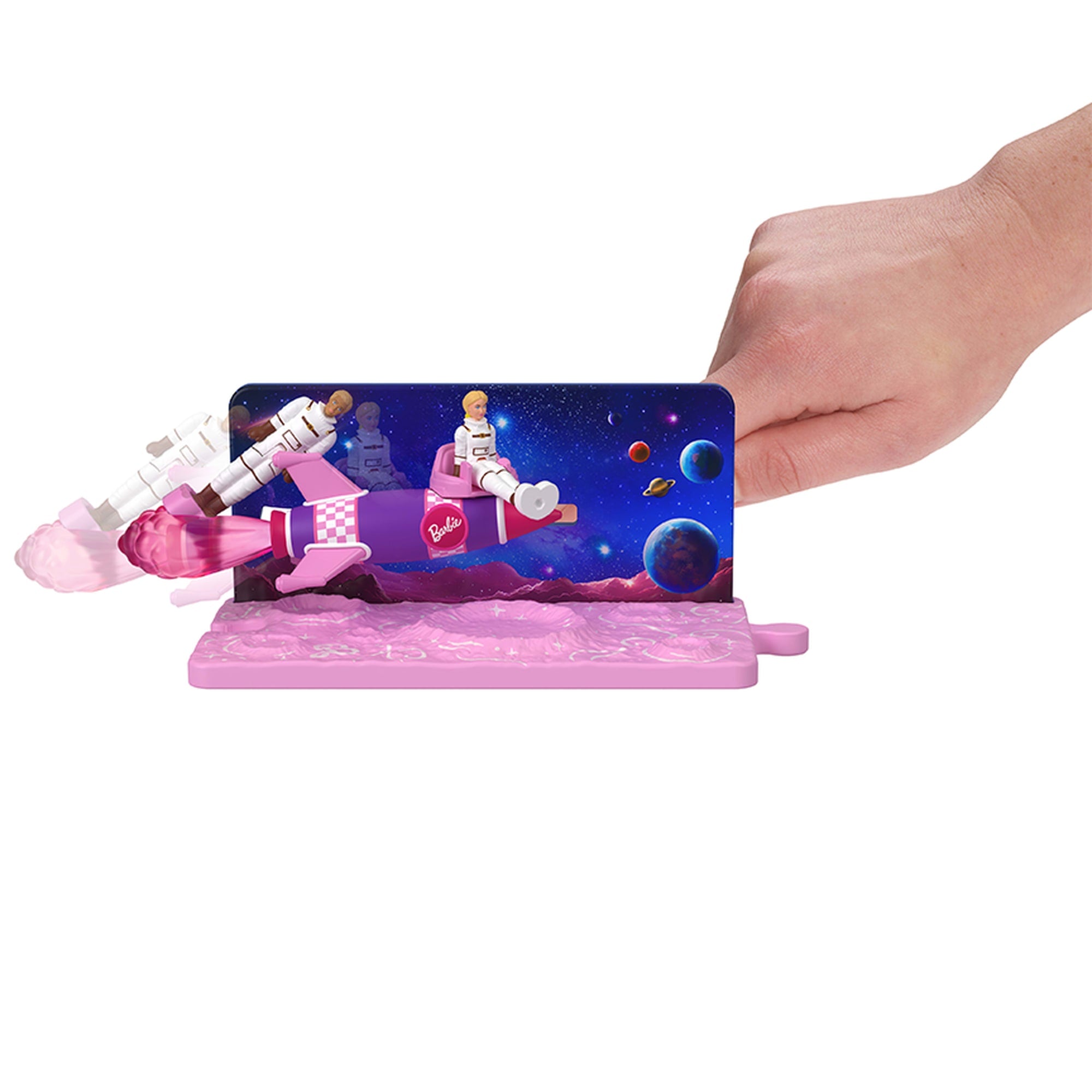 Barbie Mini BarbieLand Veículo para Boneca O Filme Barbie e Ken em Rocket Ship - Image 2