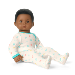 Bitty Baby® Doll #1 with black hair in Pastel Blue