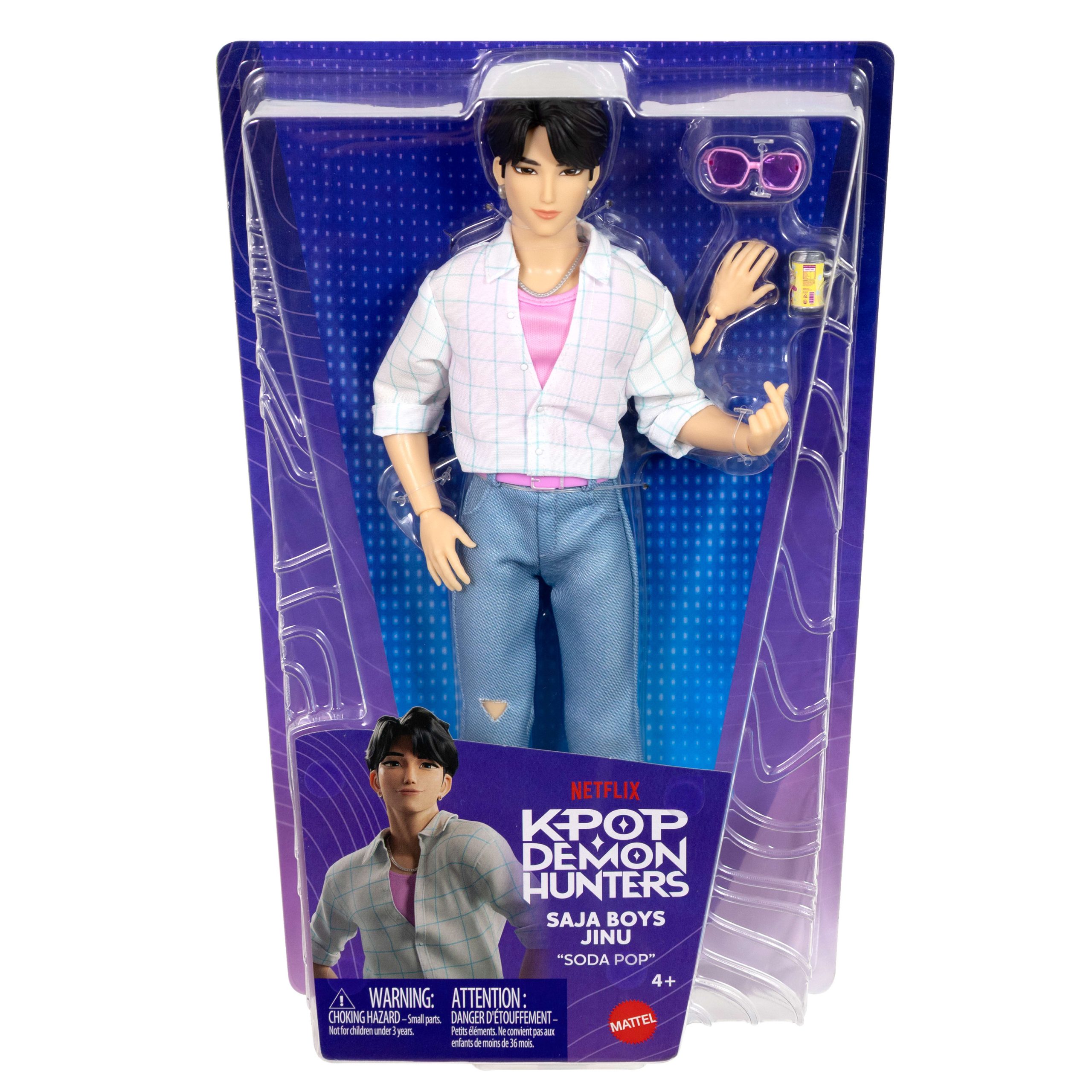 KPop Demon Hunters Saja Boys Jinu Fashion Doll in Soda Pop Look With Themed Movie Accessories - Image 6