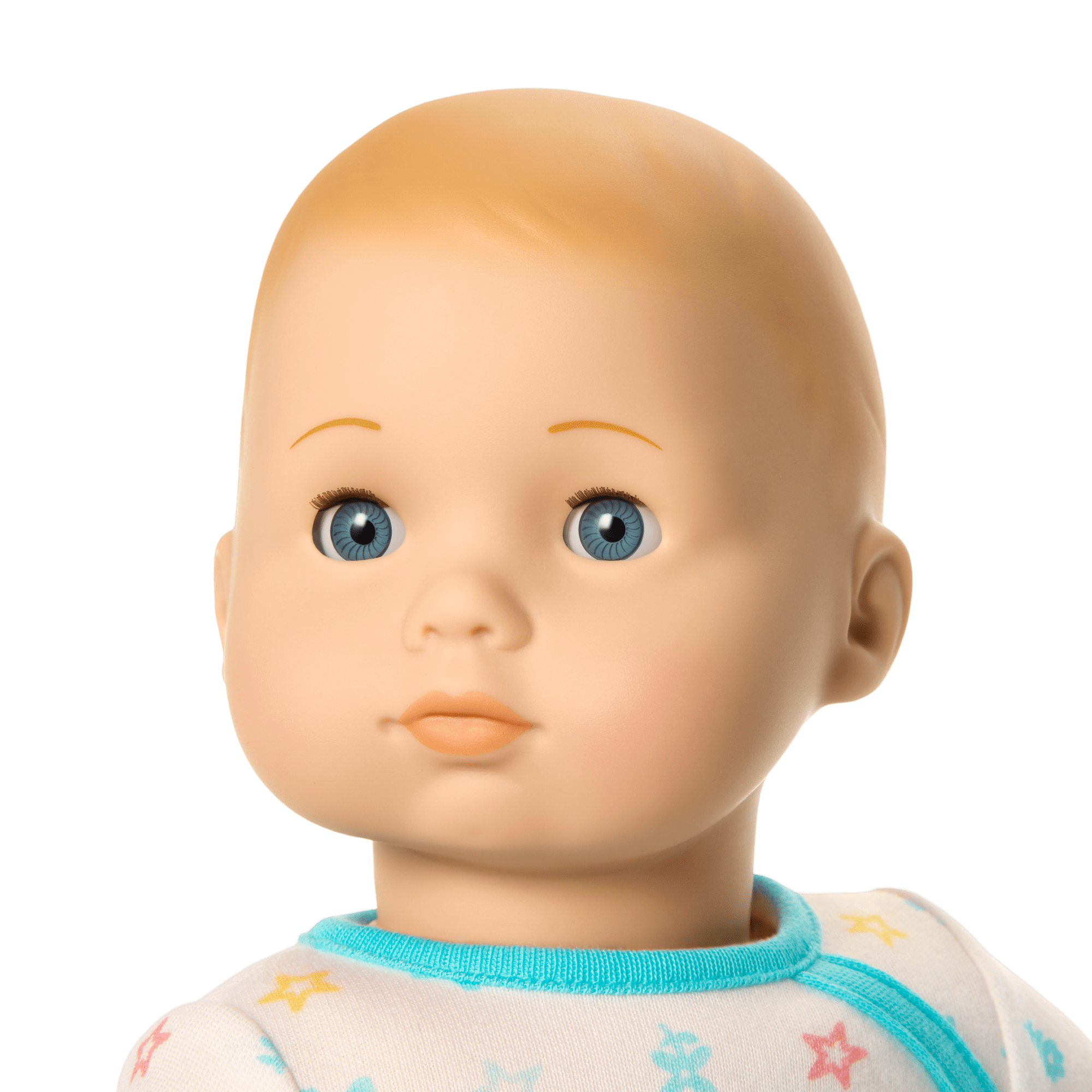 Bitty Baby® Doll #3 with blonde hair in Pastel Blue - Image 3