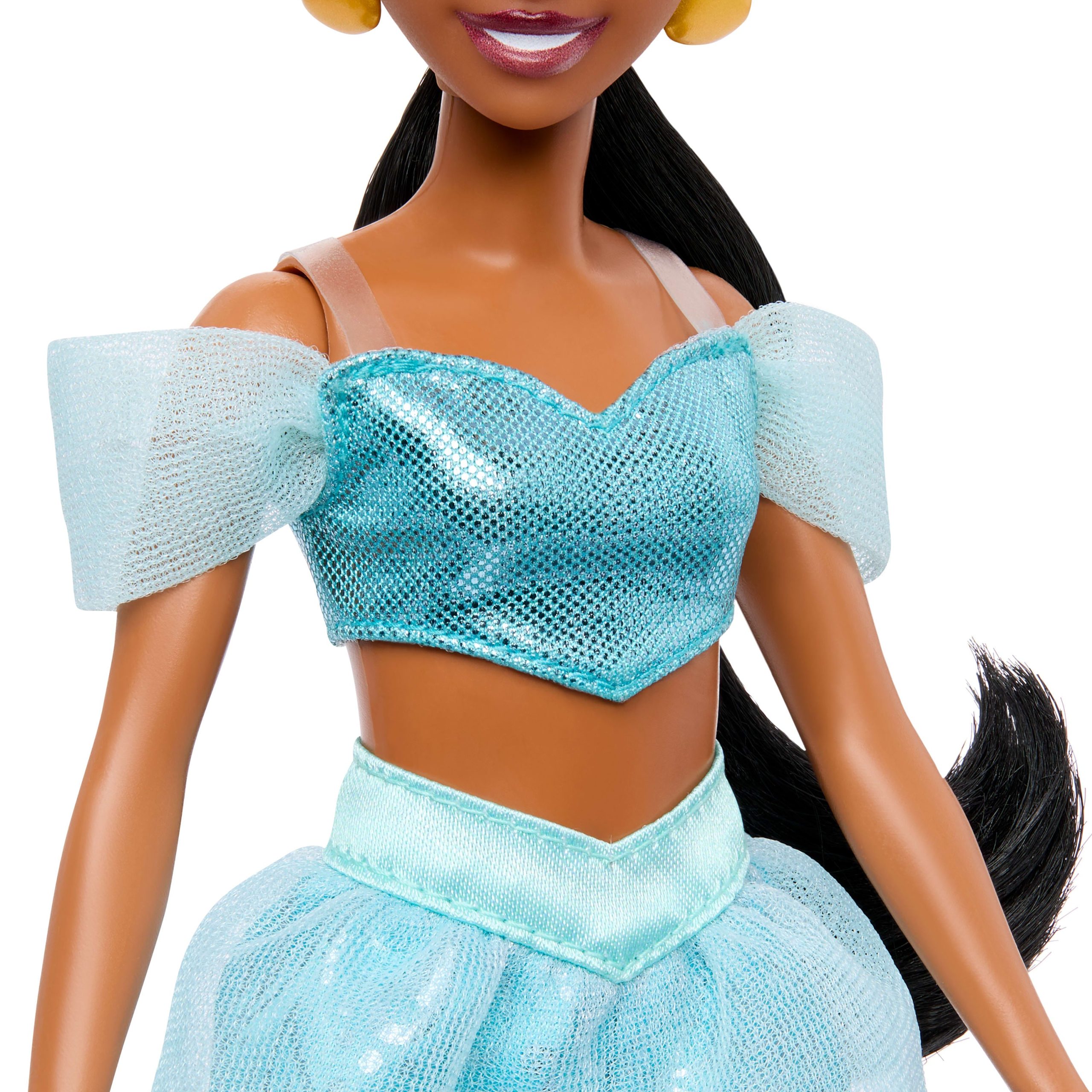 Disney Princess Enchanted Stories Jasmine Fashion Doll With Sparkling Outfit & Accessories. Posable - Image 5