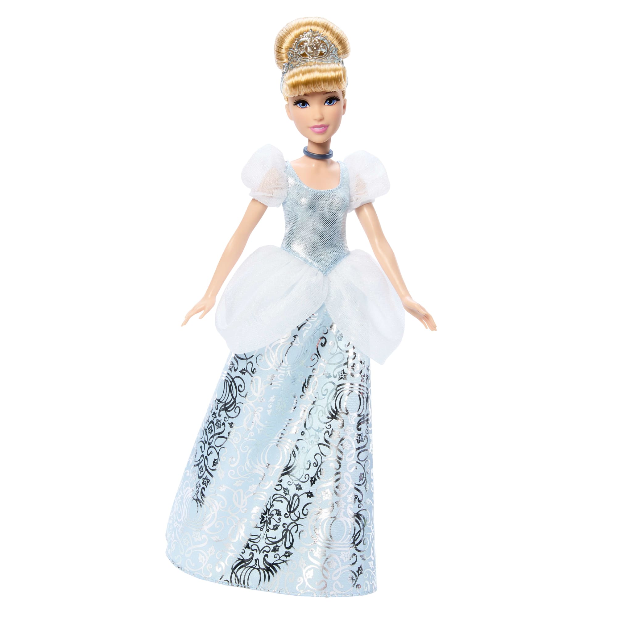 Disney Princess Enchanted Stories Cinderella Fashion Doll With Sparkling Dress & Accessories. Posable