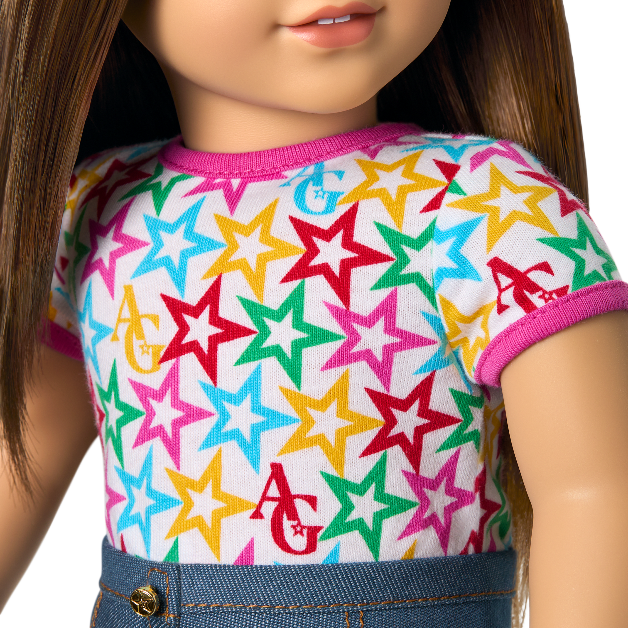 Truly Me™ 18-inch Doll #107 with straight brown hair - Image 8