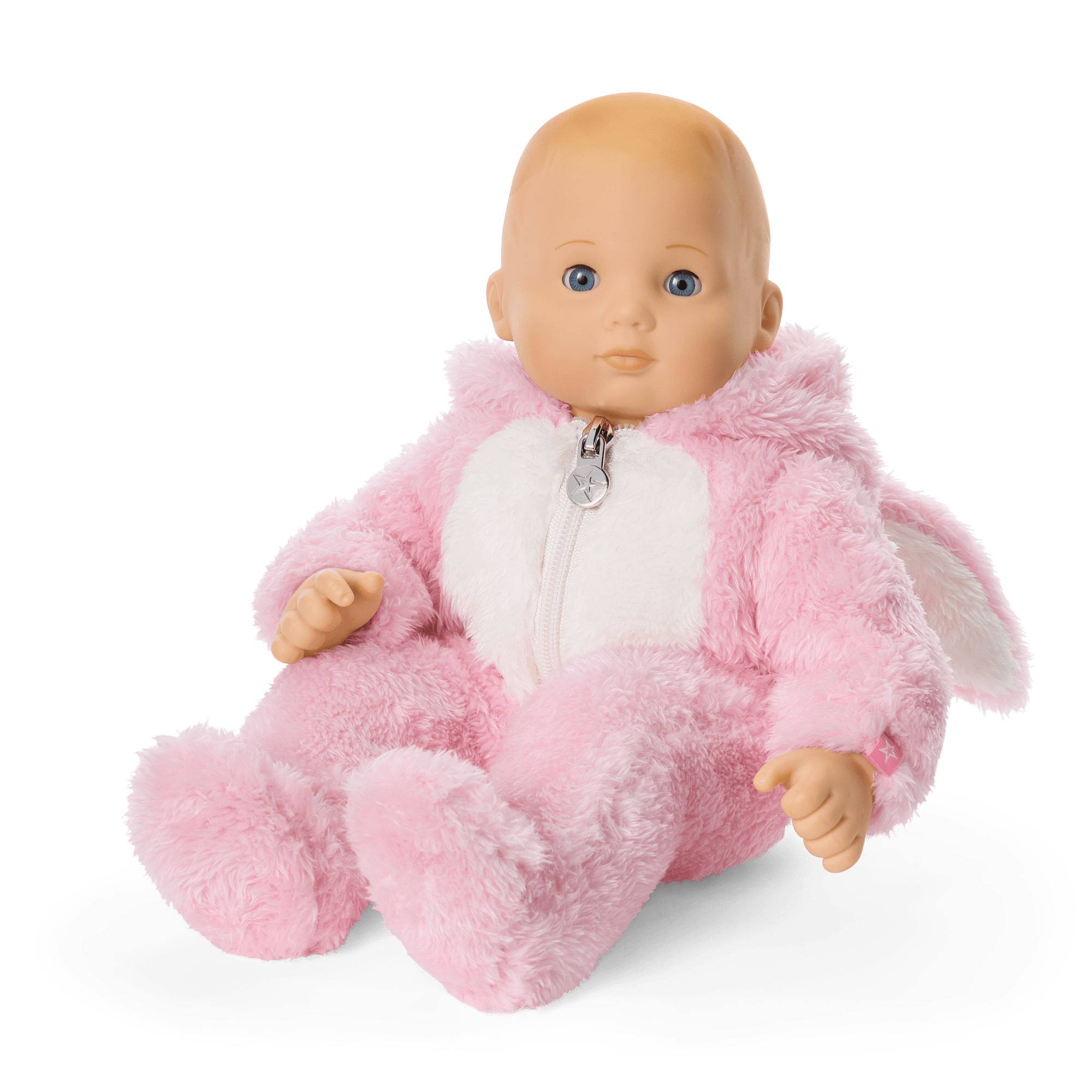 Playful Pink Bunny One-Piece Outfit for Bitty Baby® Dolls - Image 3