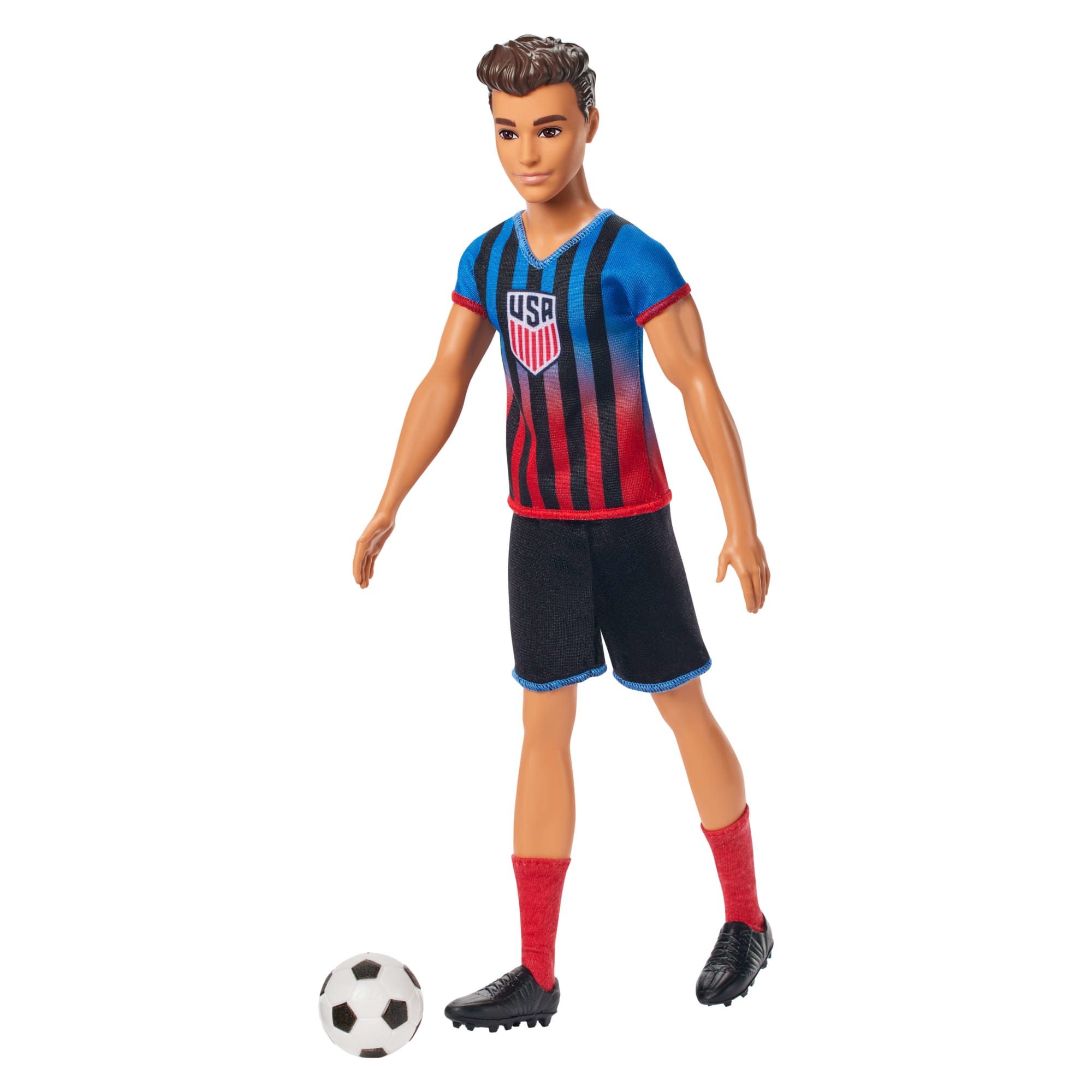 Barbie Careers Ussf Soccer Fashion Ken Doll Dressed in Removable Sport Outfit - Image 3