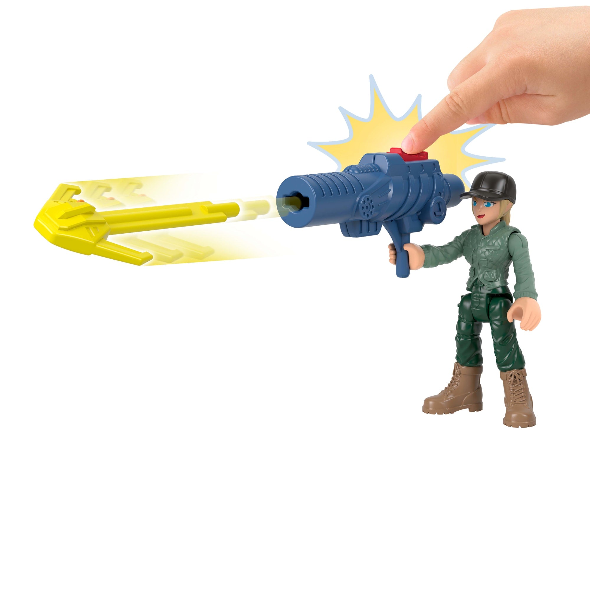 Imaginext Jurassic World Dinossauro de Brinquedo Rebirth Pacote de Dinos Terra. Ar e Mar - Image 3