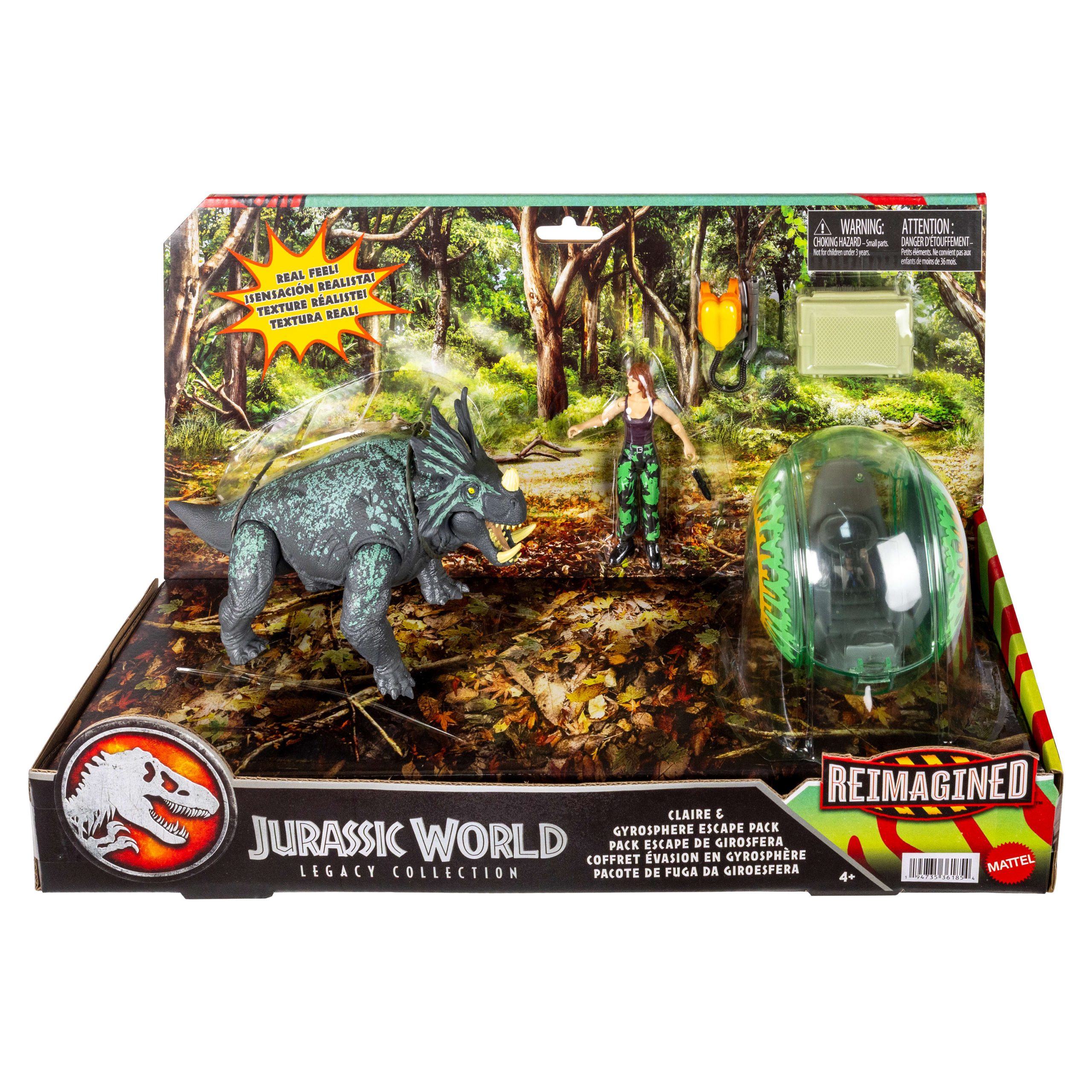 Jurassic World Legacy Collection Reimagined Claire & Gyrosphere Escape Pack With Dinosaur Figure - Image 6