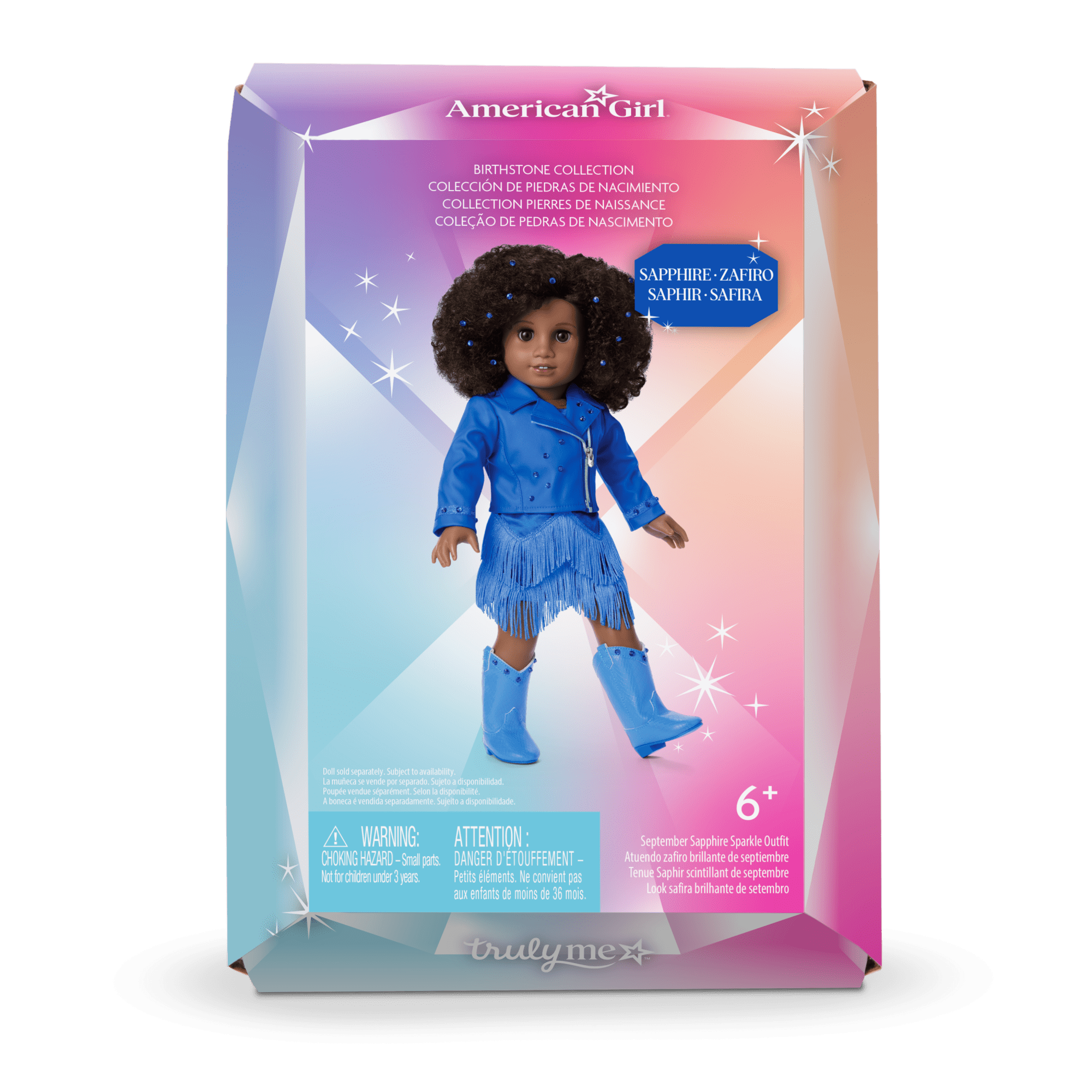 September Sapphire Sparkle Outfit for 18-inch Dolls - Image 9