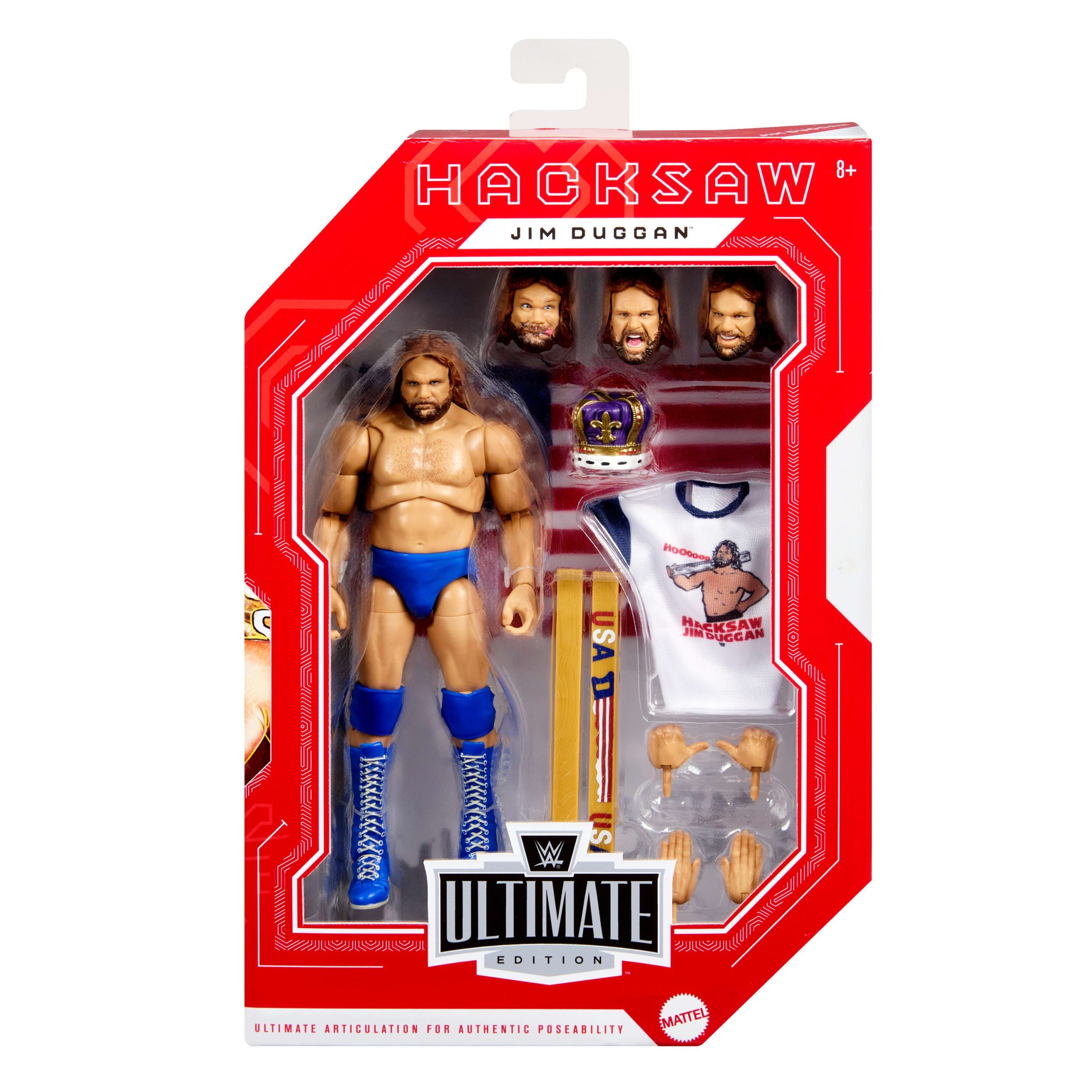 WWE Ultimate Legends Action Hacksaw Jim Duggan Figure - Image 6