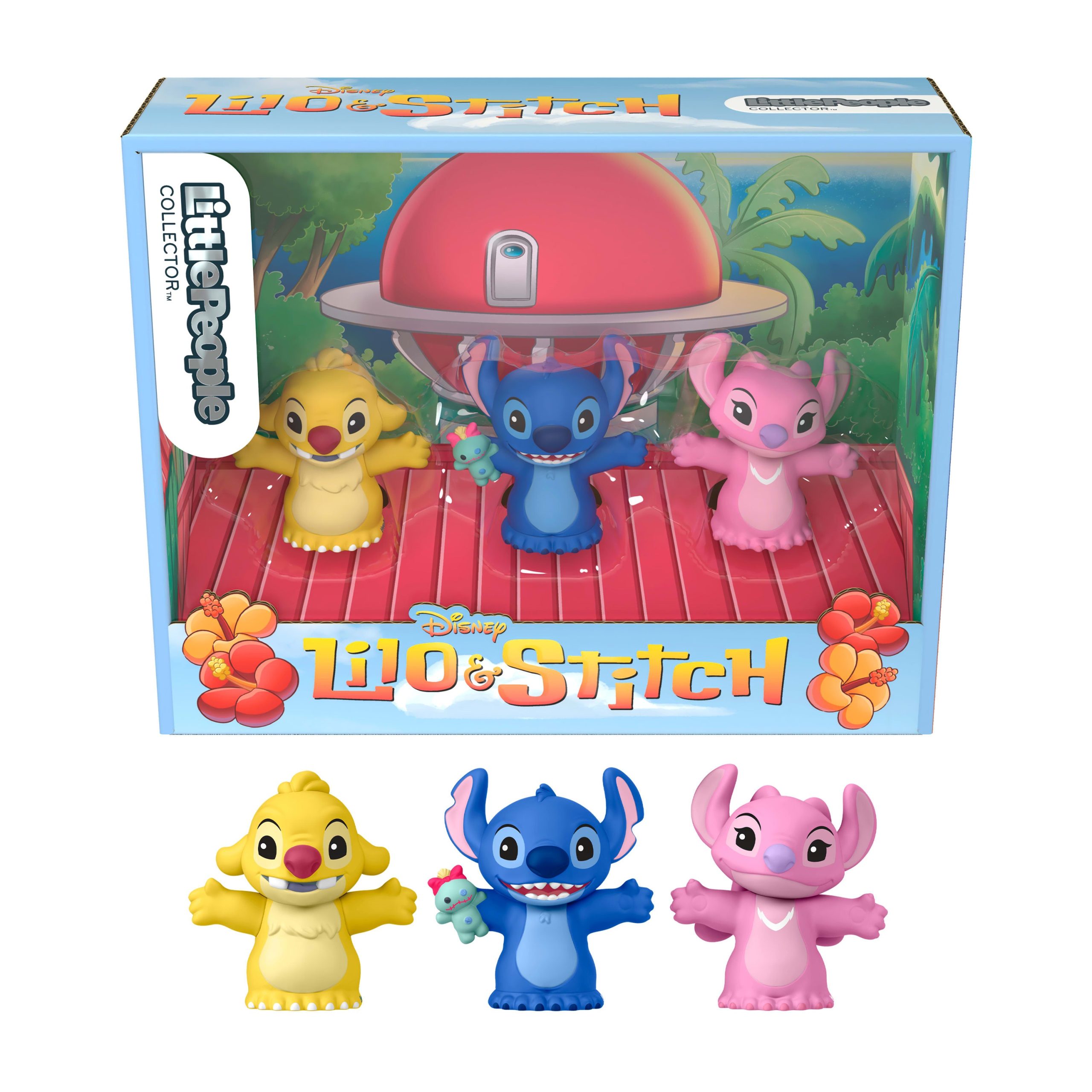Little People Collector Set Disney Stitch & The Cousins Special Edition For Fans. 3 Figures