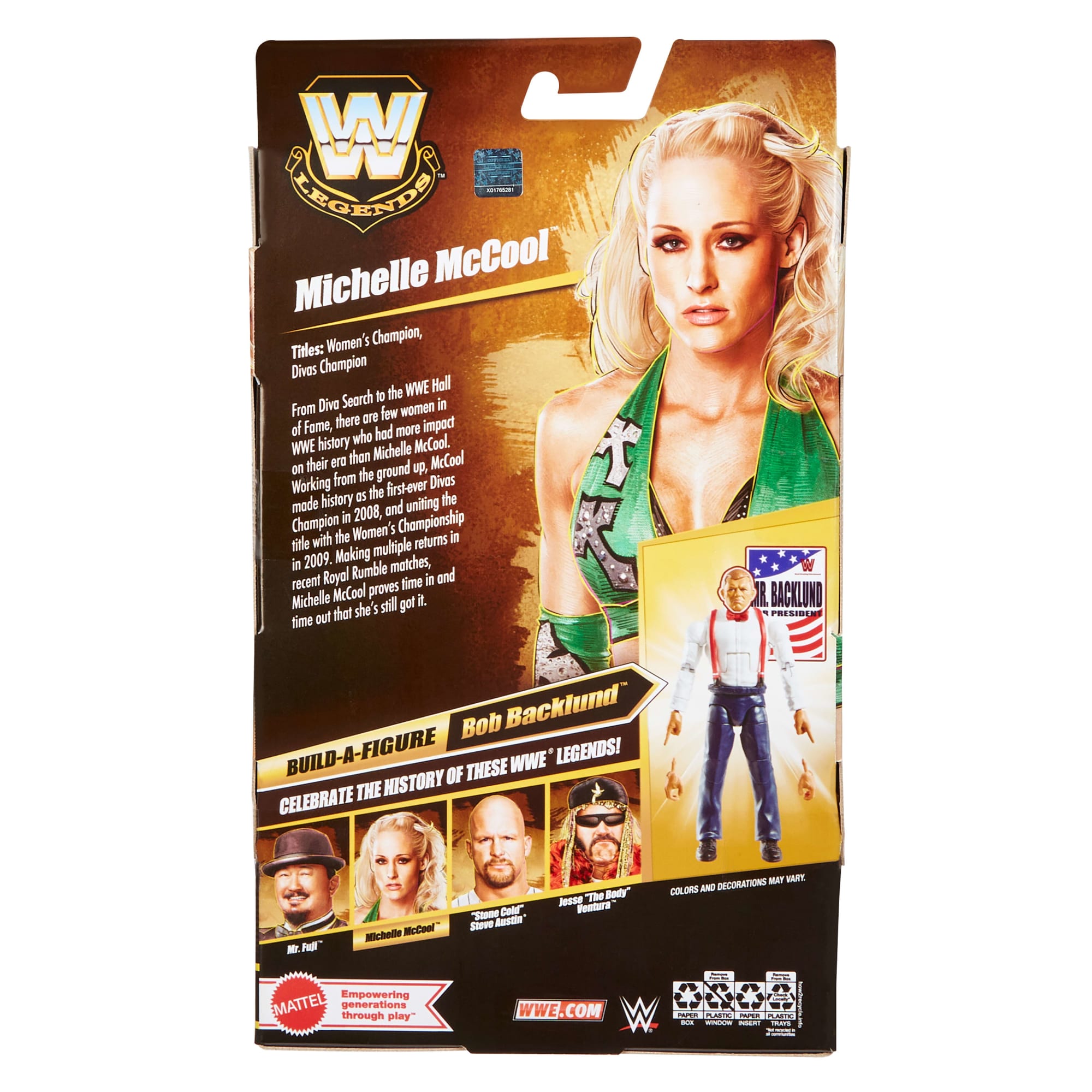 WWE Elite Legends Michelle Mccool Action Figure & Accessories. Series 30 6-Inch Collectible Set - Image 6