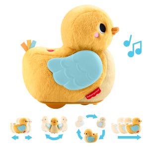 Fisher-Price 4-In-1 Cuddle & Crawl Duck. Baby Musical Tummy Time & Crawling Plush Toy