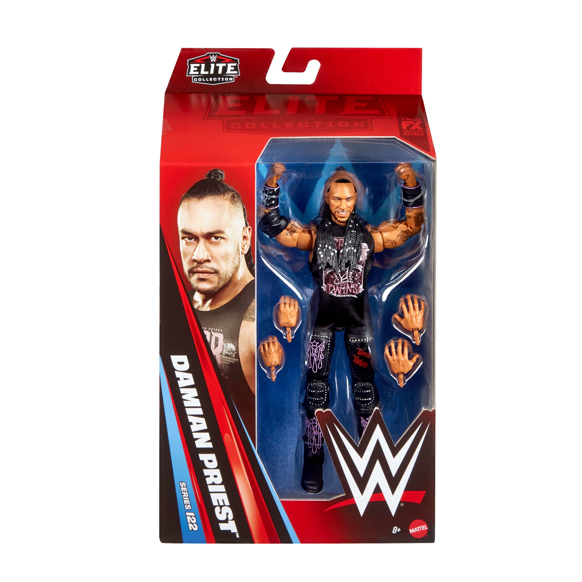 WWE Elite Damian Priest Action Figure. Series #122 Set. 6-Inch Collectible With Accessories - Image 6
