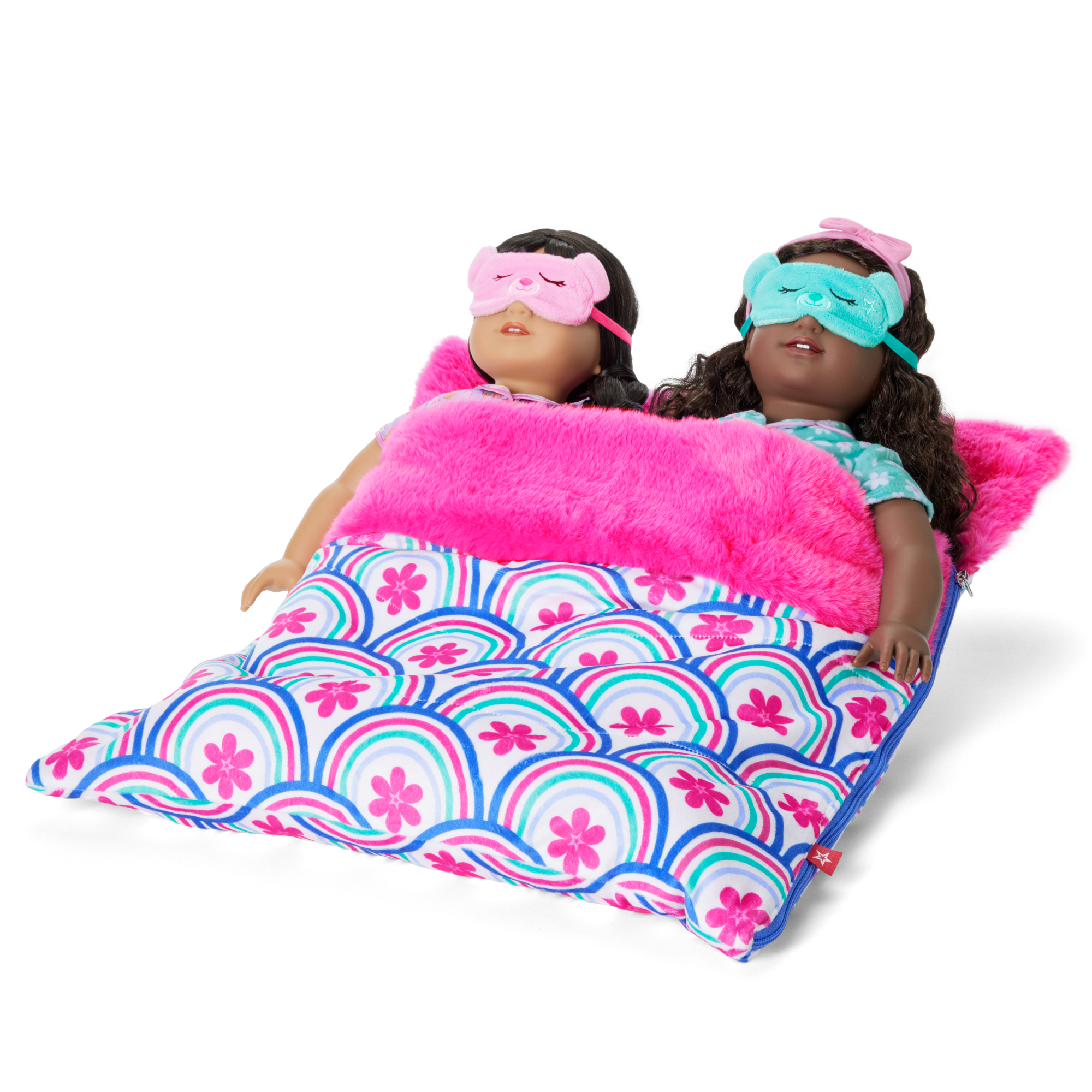 Best Sleepover Ever! Sleeping Bag Set for Two 18-inch Dolls - Image 2