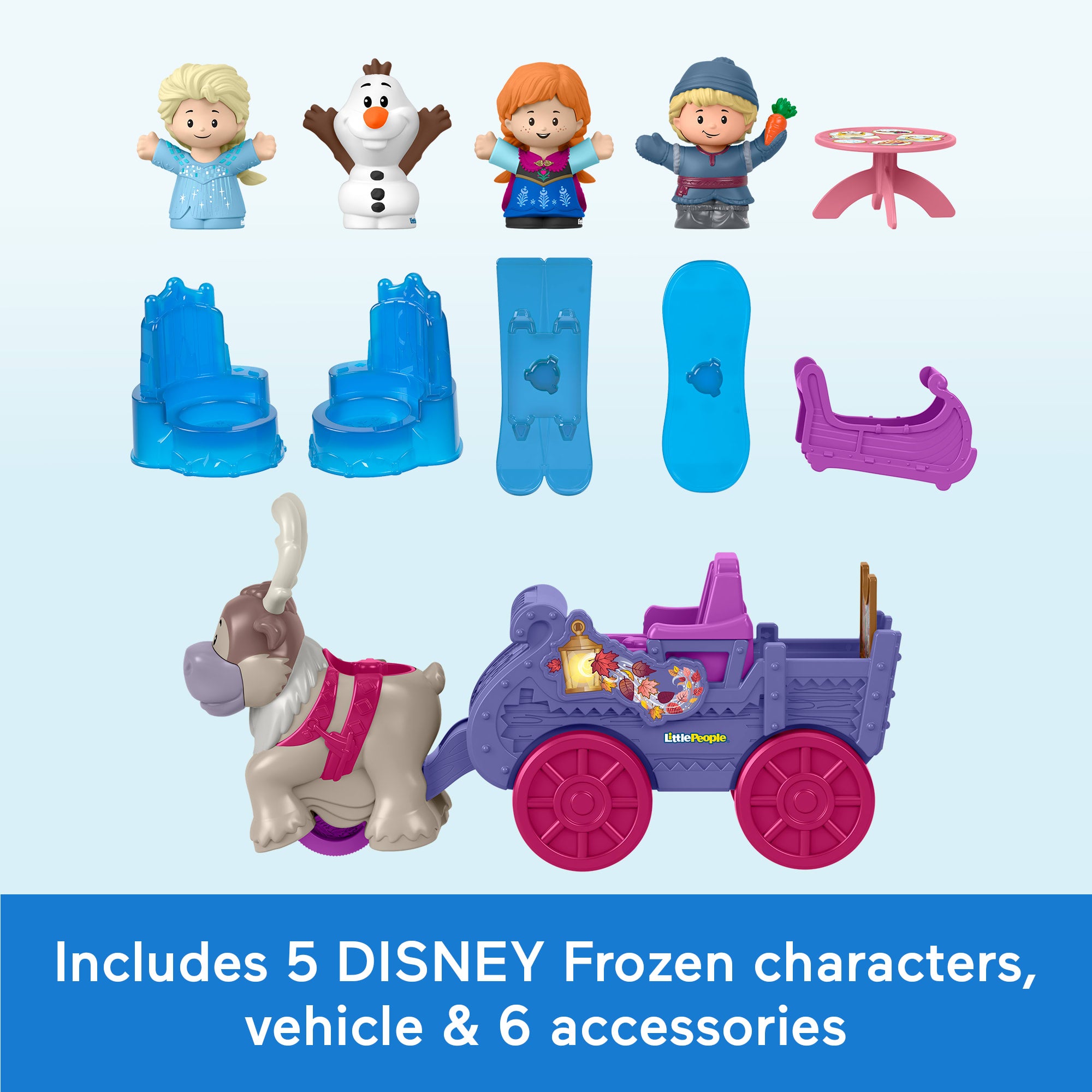 Fisher-Price Little People Disney Frozen Arendelle Adventures Playset With Figures For Toddlers - Image 5