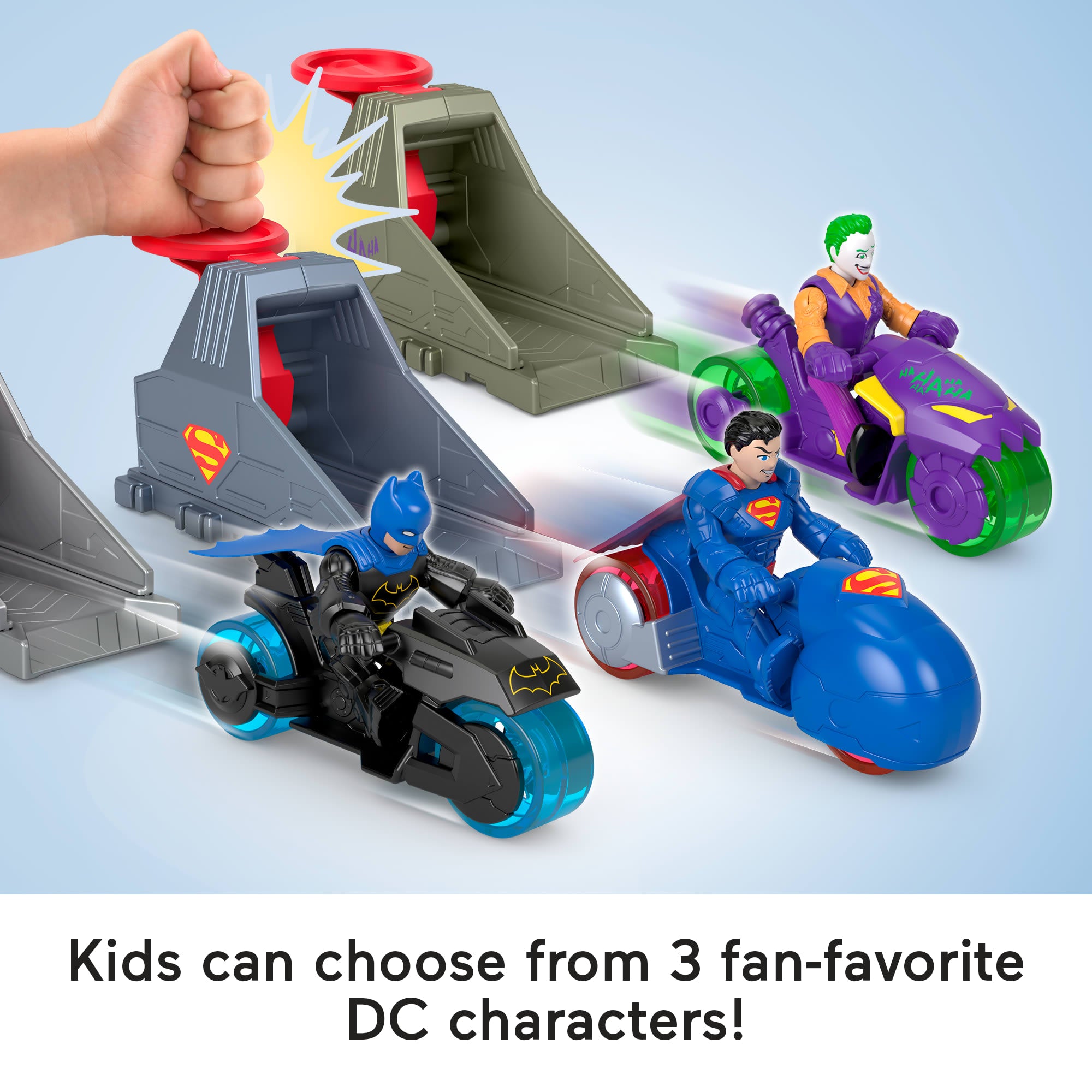Imaginext DC Super Friends Launcher Set With 3-Inch Superman Action Figure. Toy Vehicle & Housing Unit - Image 4