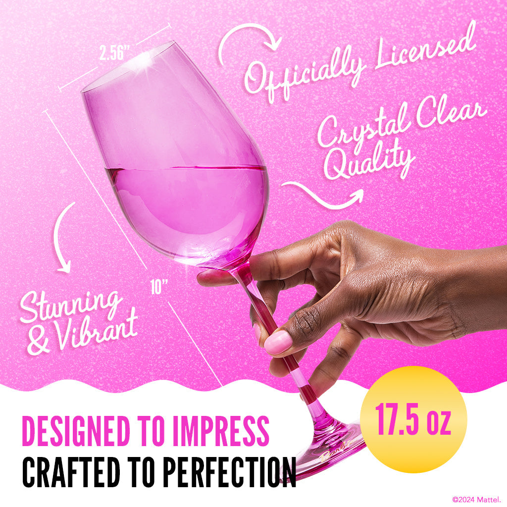 Barbie™ X Dragon Glassware® Wine Glasses - Image 2