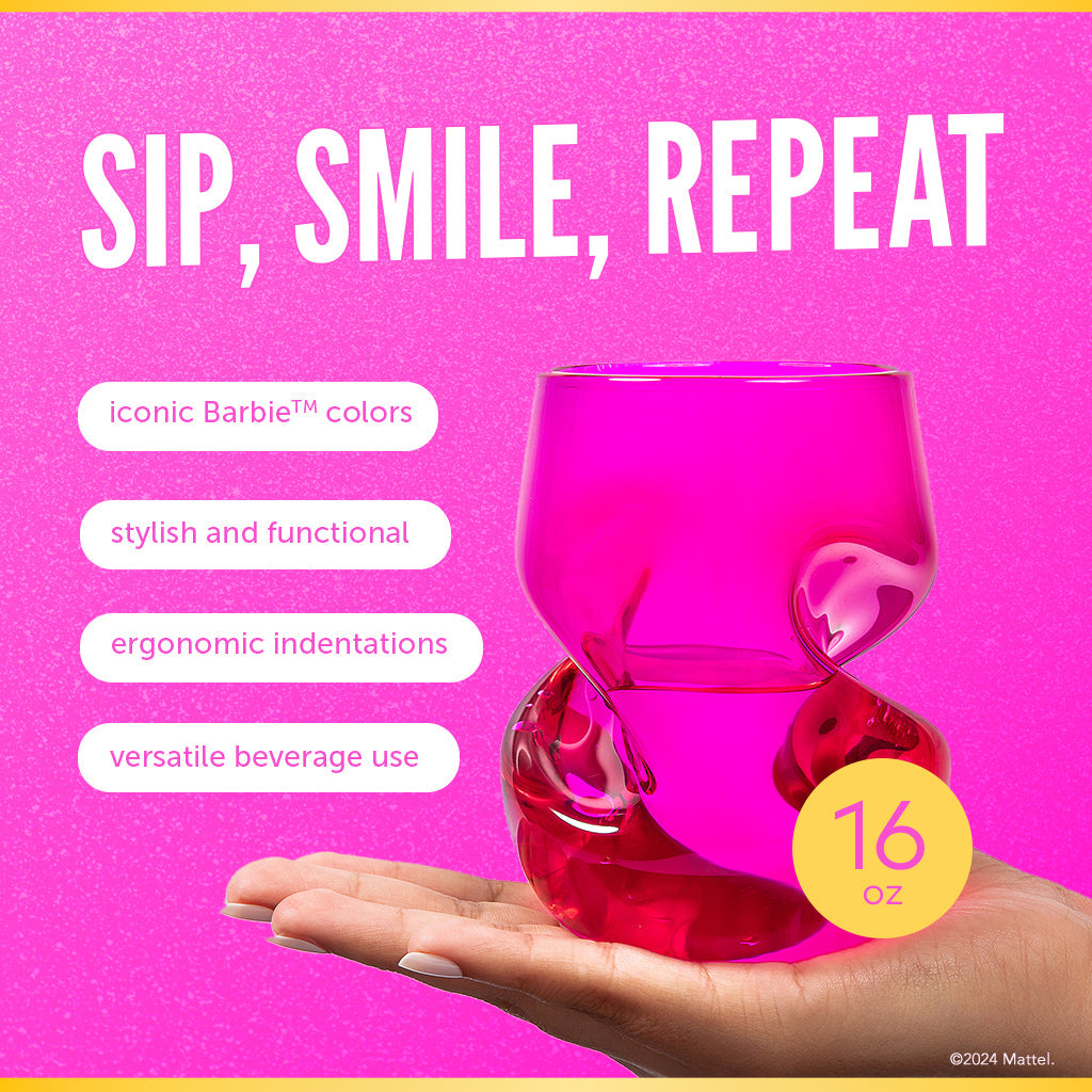 Barbie™ X Dragon Glassware® Stemless Wine Glasses - Image 2