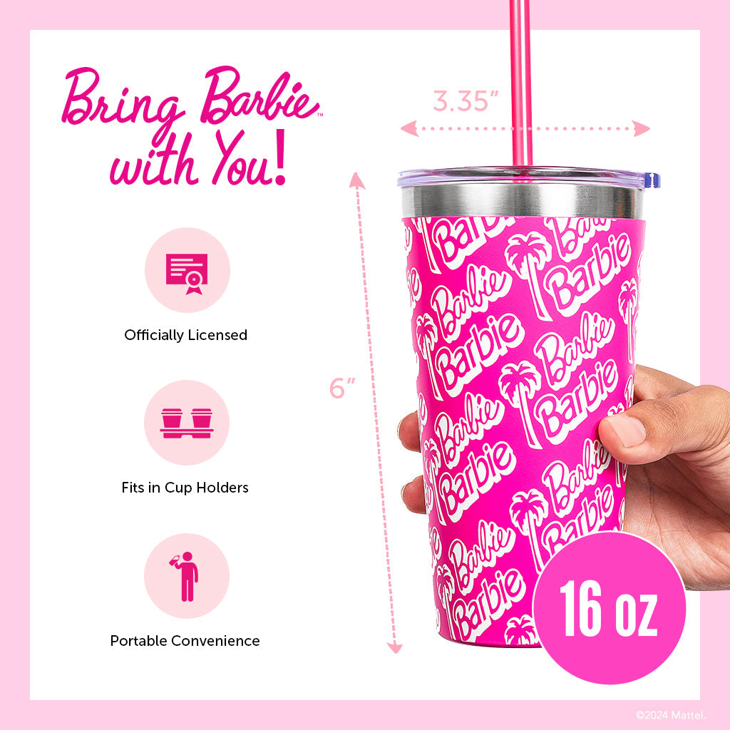 Barbie™ X Dragon Glassware® Tumbler - 16 Oz - Image 2