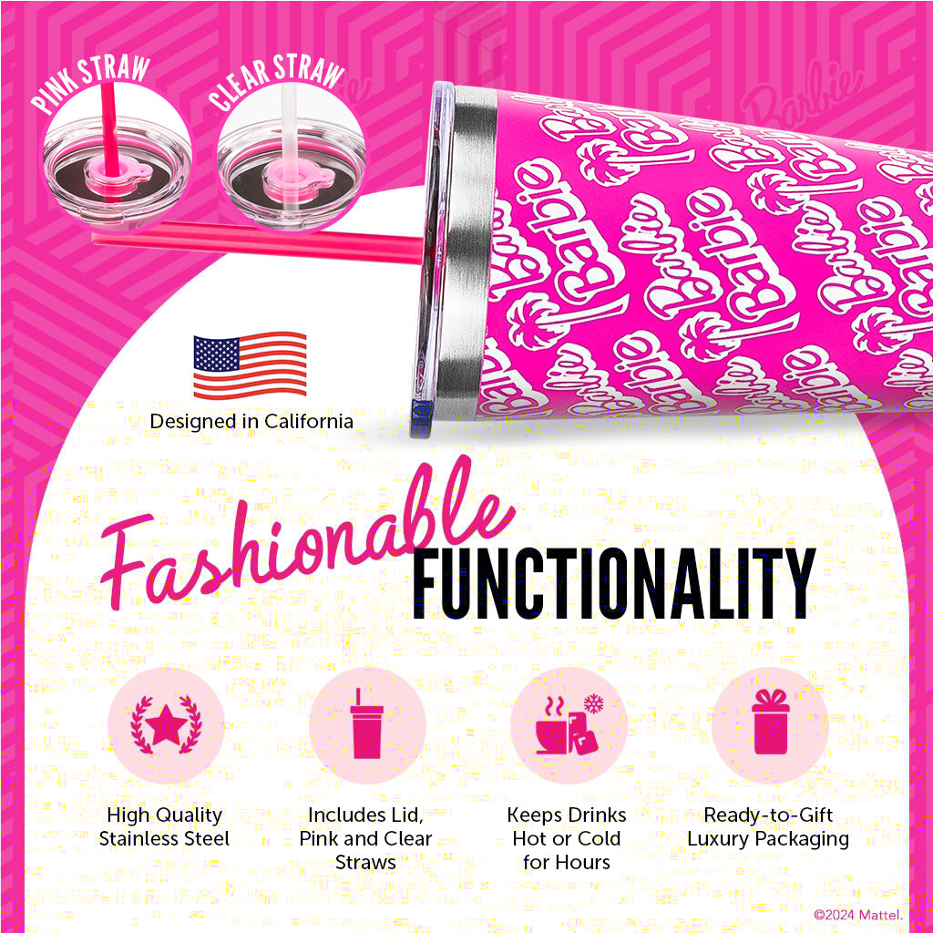 Barbie™ X Dragon Glassware® Tumbler - 16 Oz - Image 9