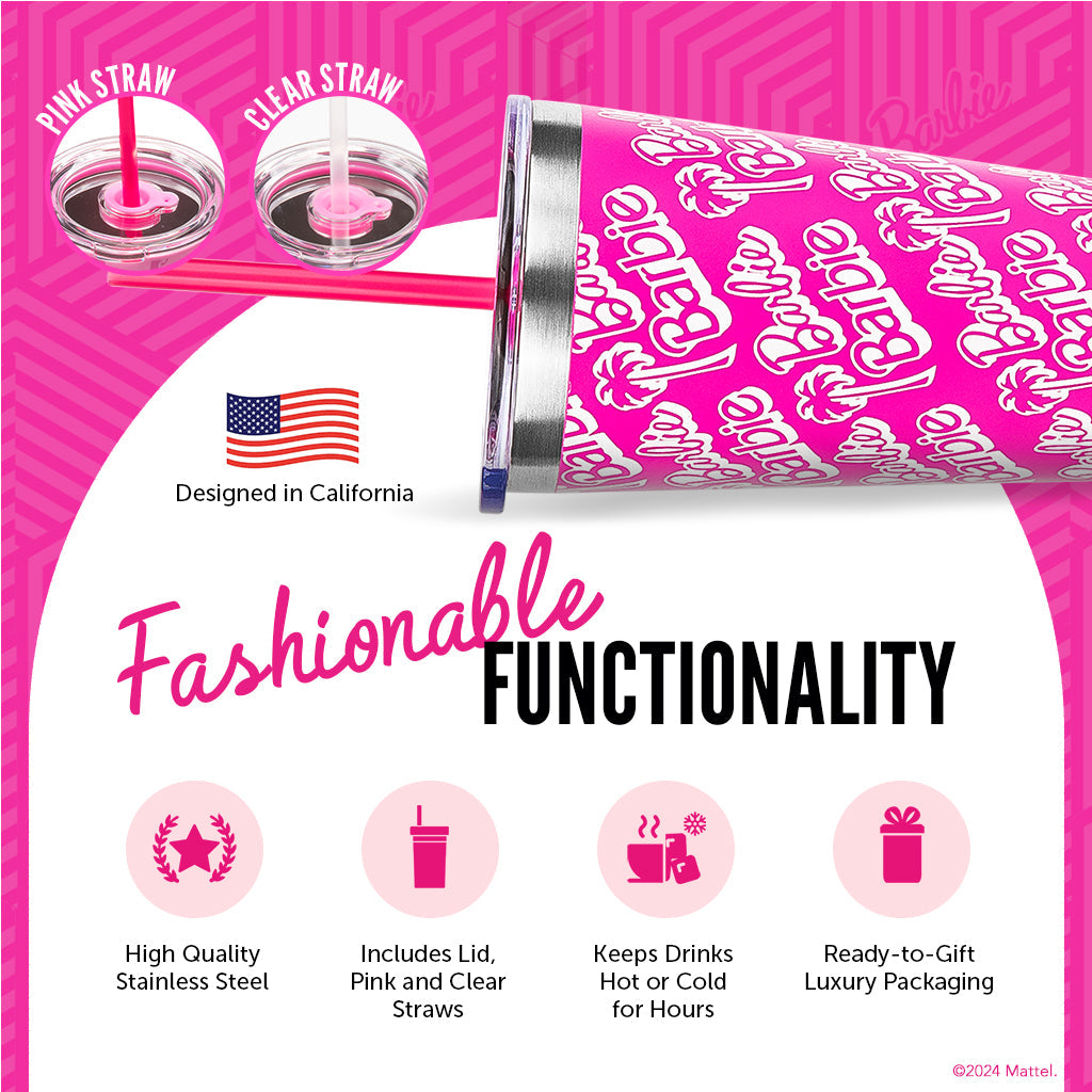Barbie™ X Dragon Glassware® Tumbler - 16 Oz - Image 3