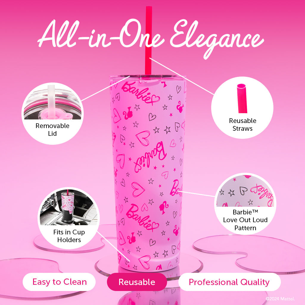 Barbie™ Love Out Loud Tumbler - 24 Oz - Image 7
