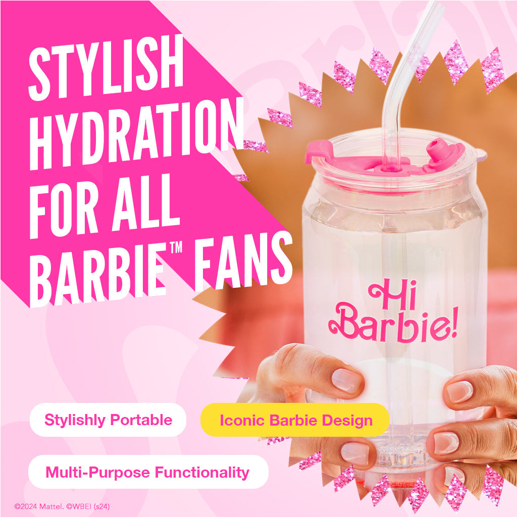 Barbie™ the Movie X Dragon Glassware® Hi Barbie! Hi Ken! Drinking Glasses - Image 15