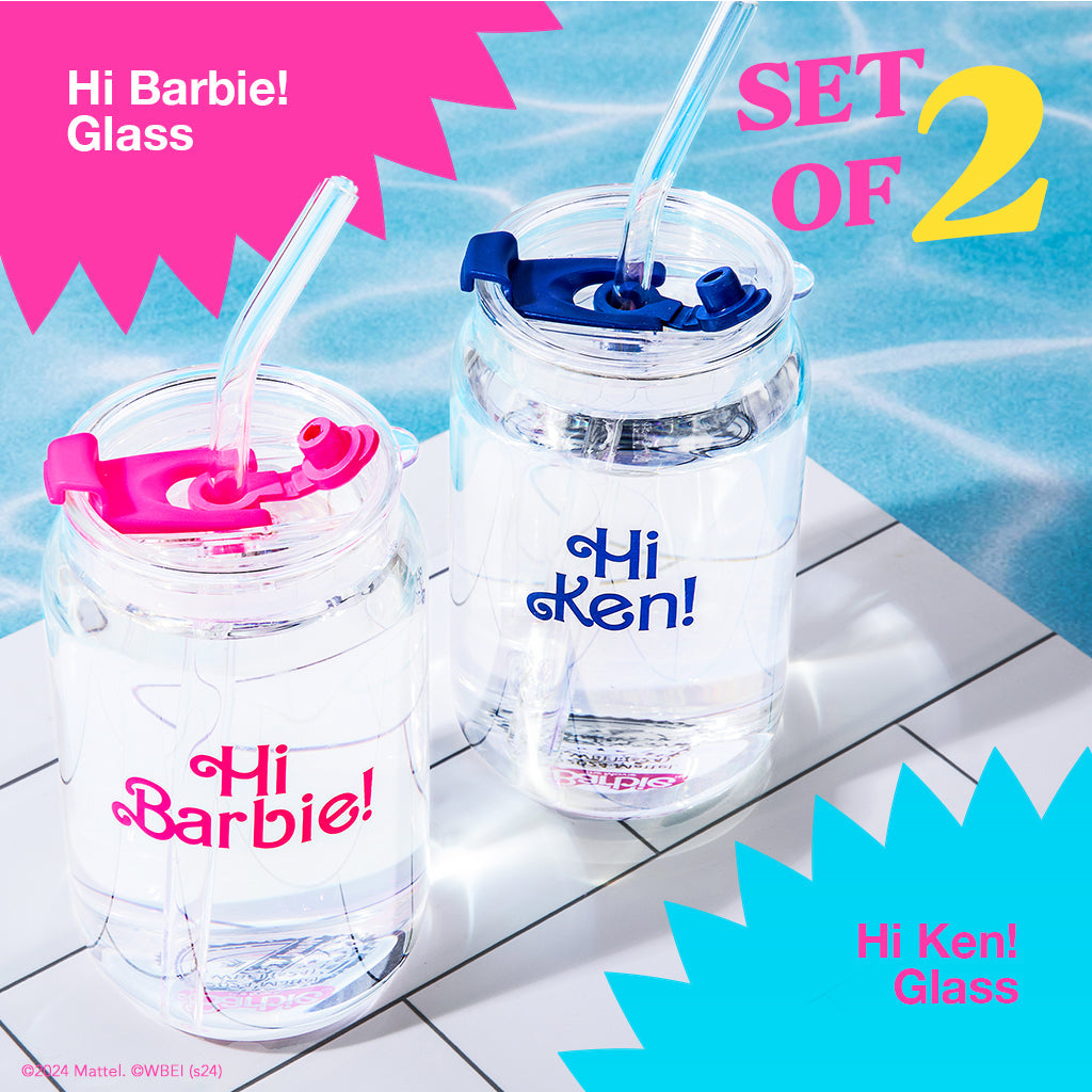 Barbie™ the Movie X Dragon Glassware® Hi Barbie! Hi Ken! Drinking Glasses - Image 4