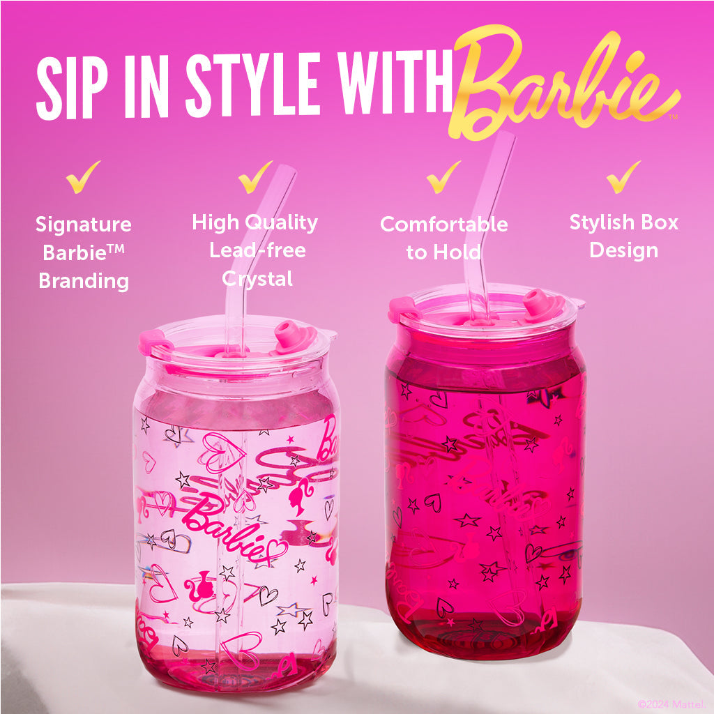Barbie™ X Dragon Glassware® Love Out Loud Drinking Glasses - Image 10