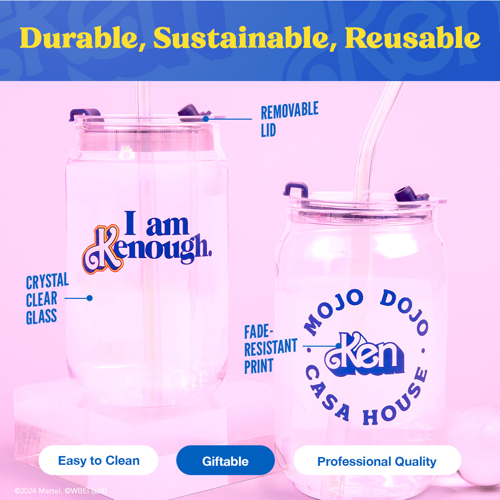 Barbie™ the Movie X Dragon Glassware® I'm Just Ken™ Drinking Glasses - Image 5