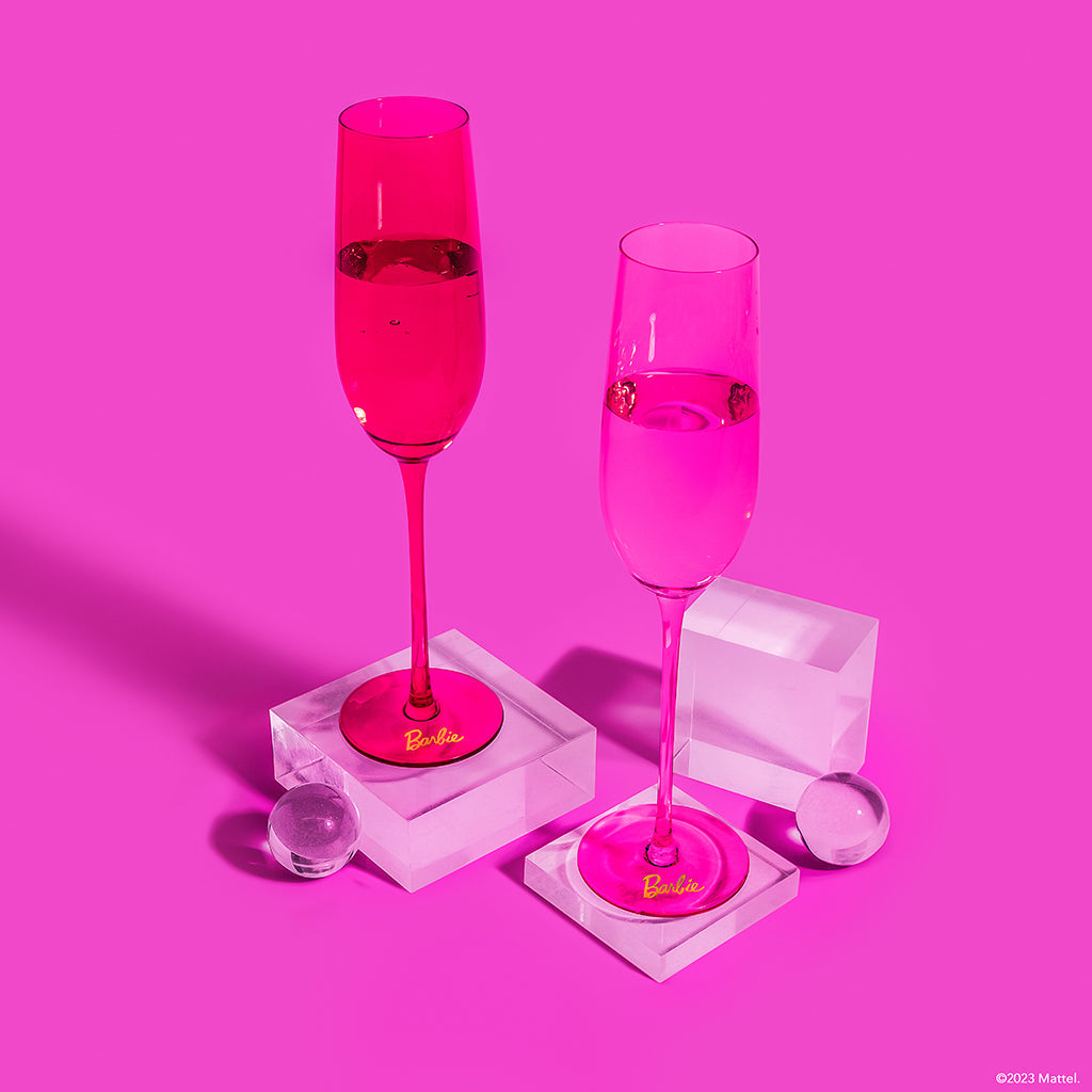 Barbie™ X Dragon Glassware® Champagne Flutes - Image 10