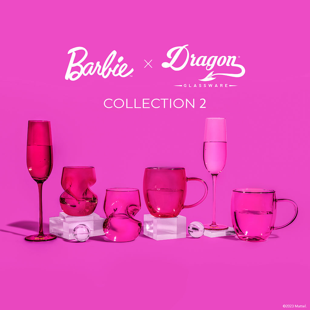 Barbie™ X Dragon Glassware® Champagne Flutes - Image 7