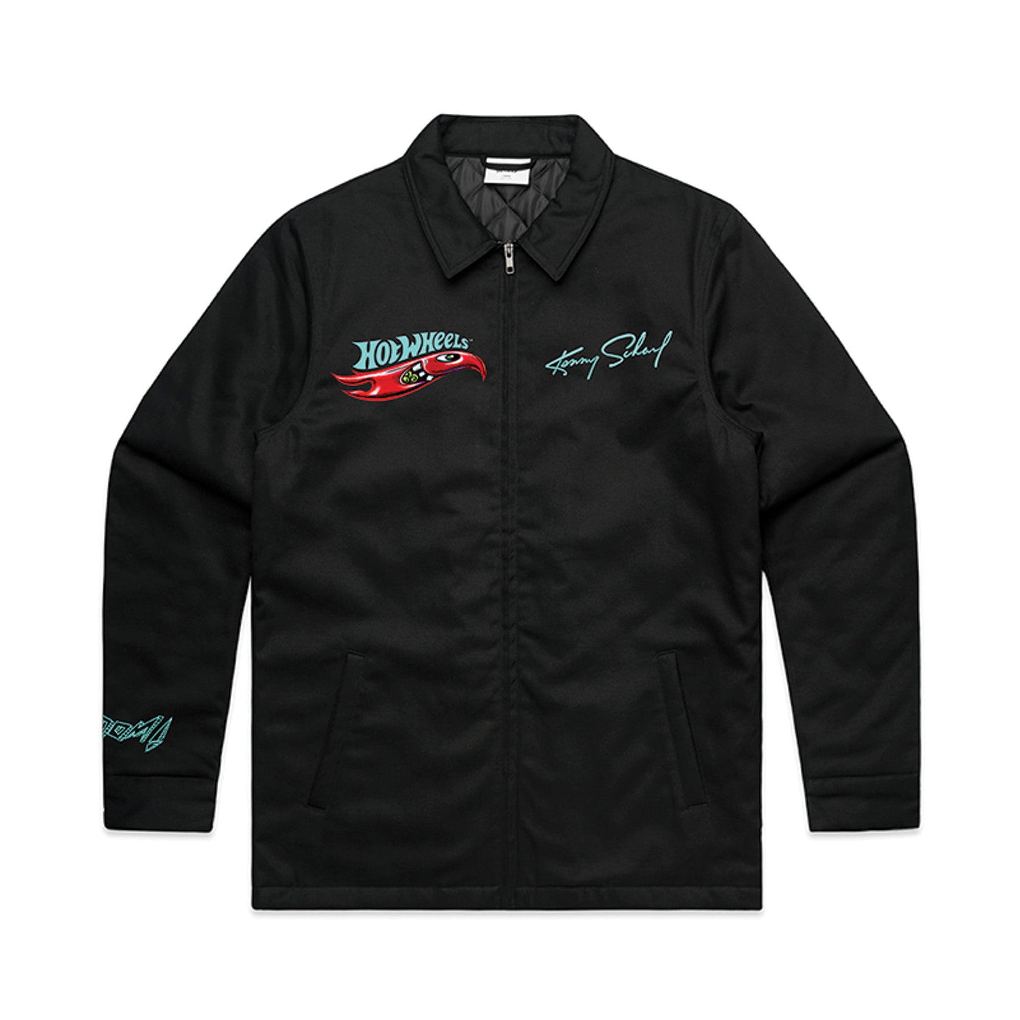 Hot Wheels x Kenny Scharf Black Embroidered Zip Front Jacket - Image 5