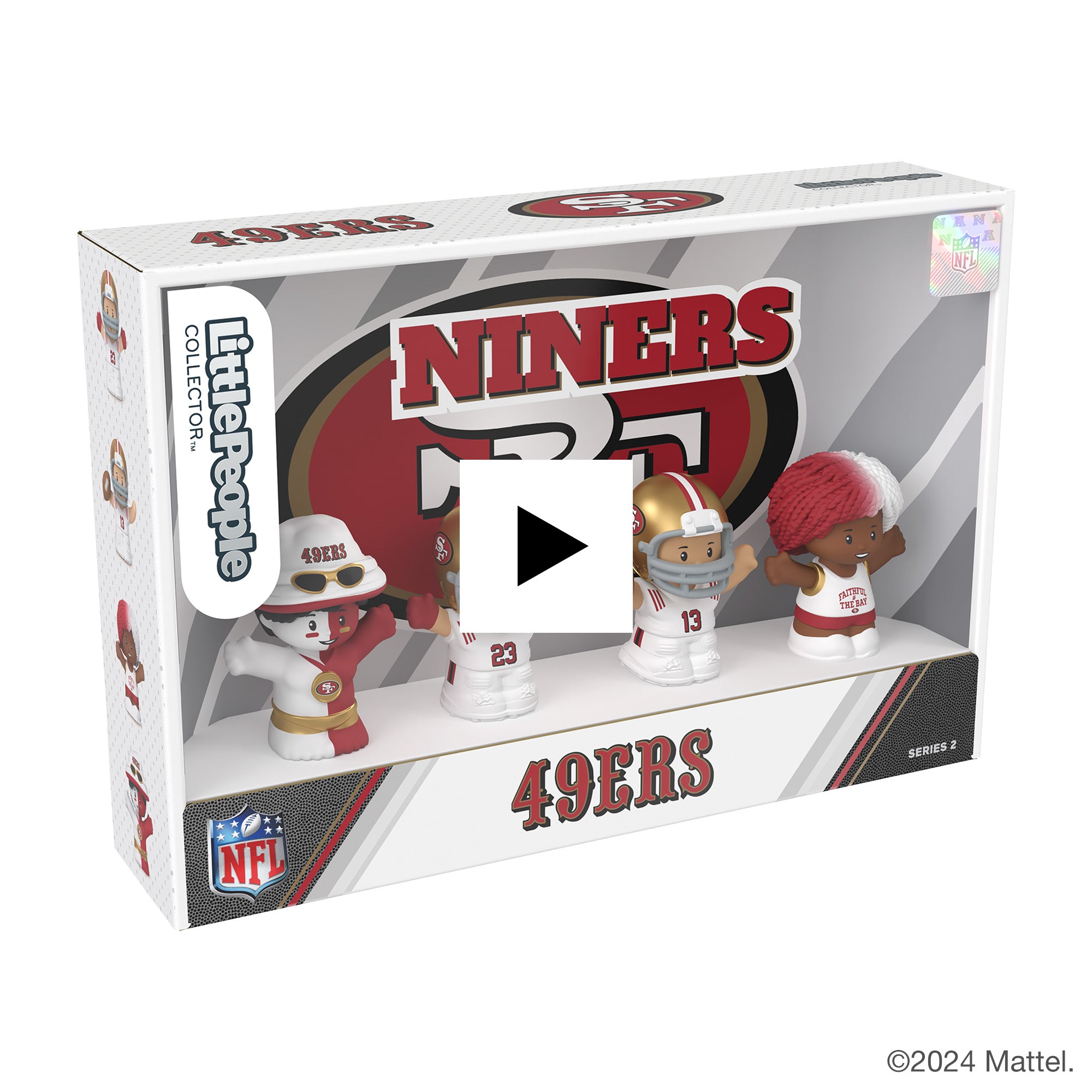 Little People Collector San Francisco 49ers Alternate Jersey Figure Set - Image 9