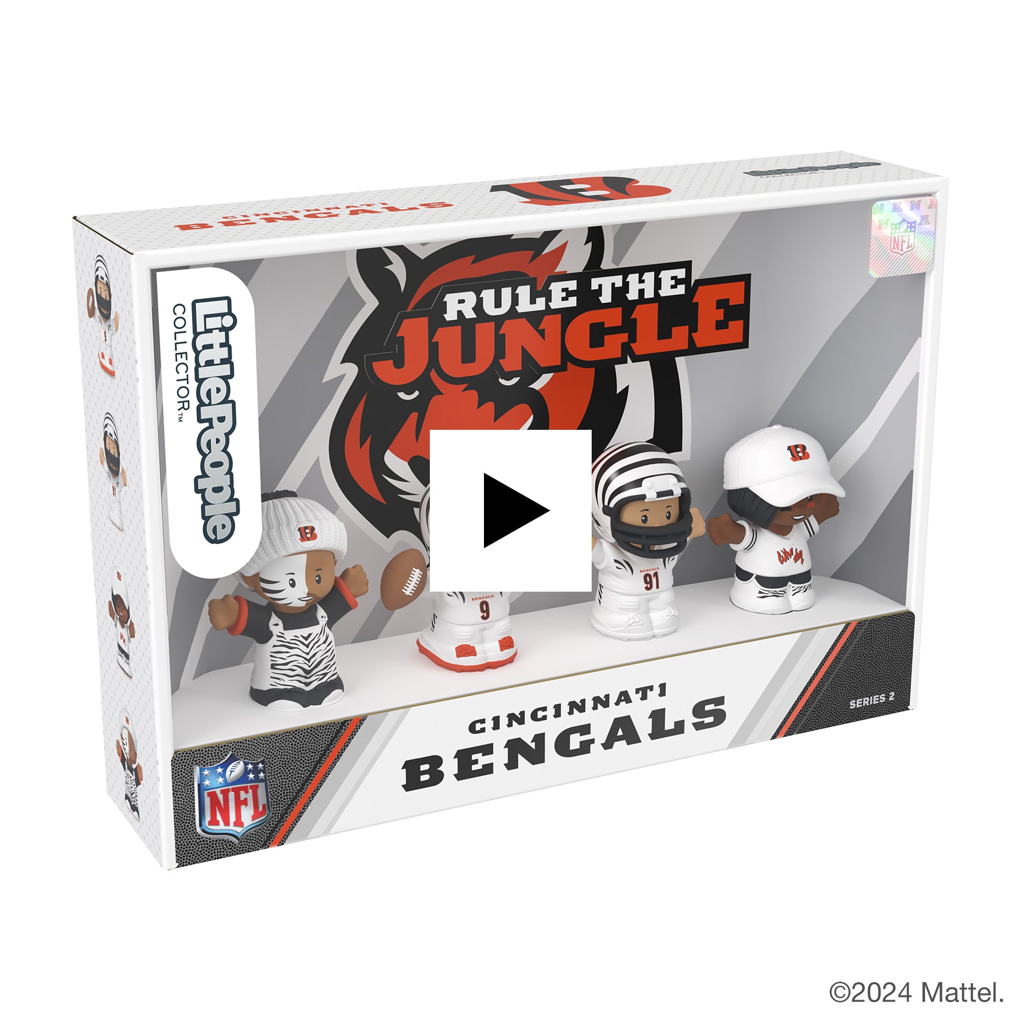 Little People Collector Cincinnati Bengals Alternate Jersey Figure Set - Image 13