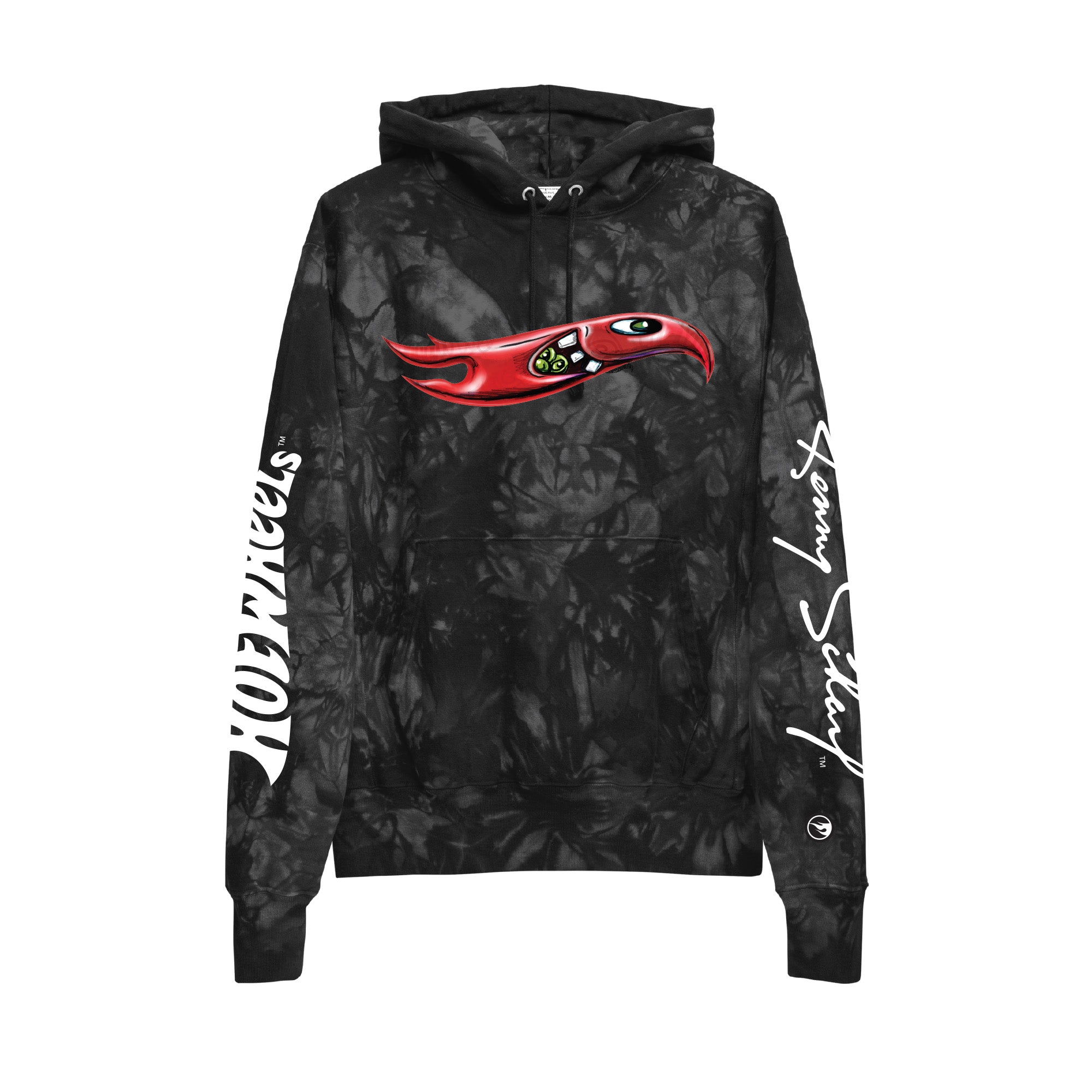 Hot Wheels x Kenny Scharf Black Tie Dye Hoodie - Image 4