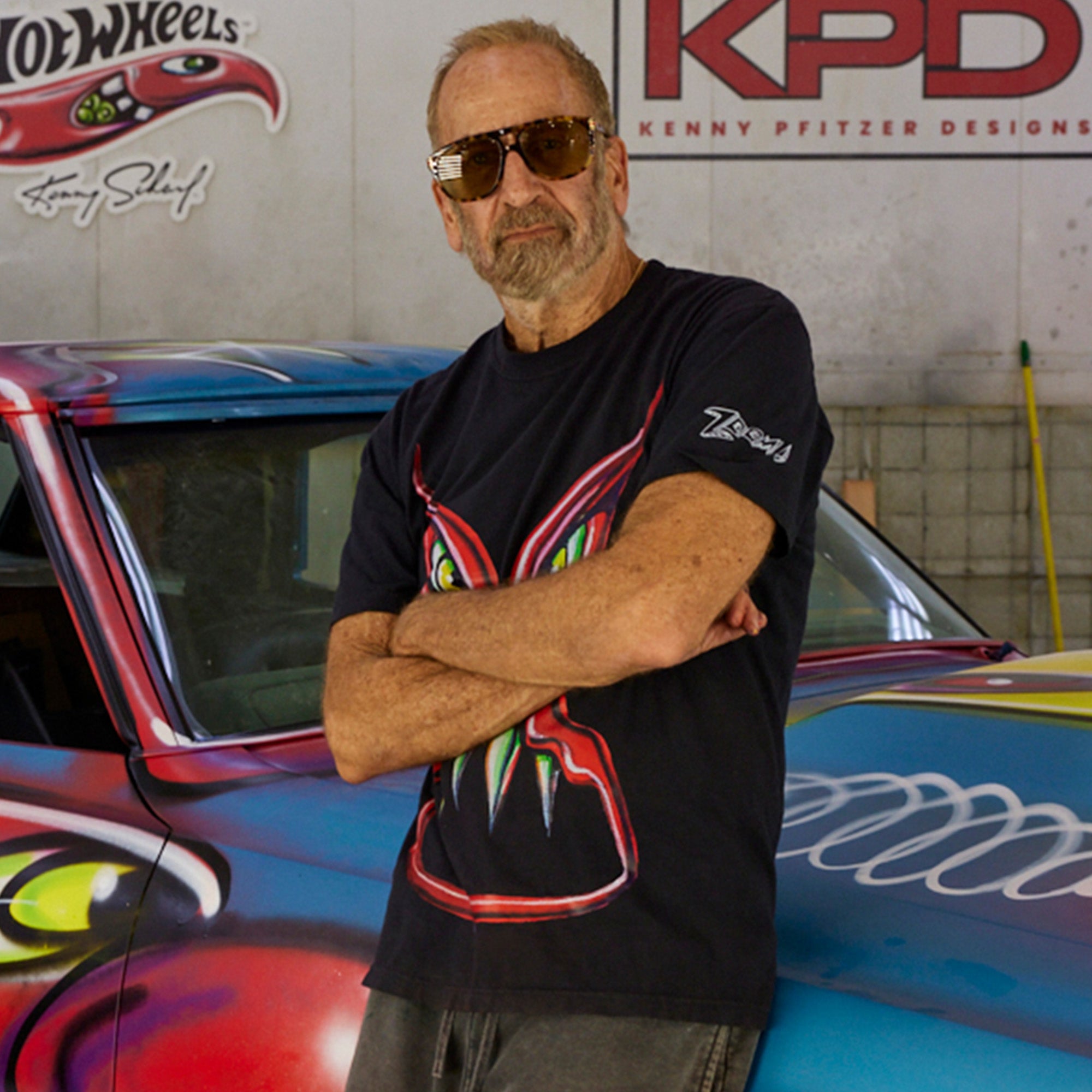 Hot Wheels x Kenny Scharf Black T-Shirt - Image 3