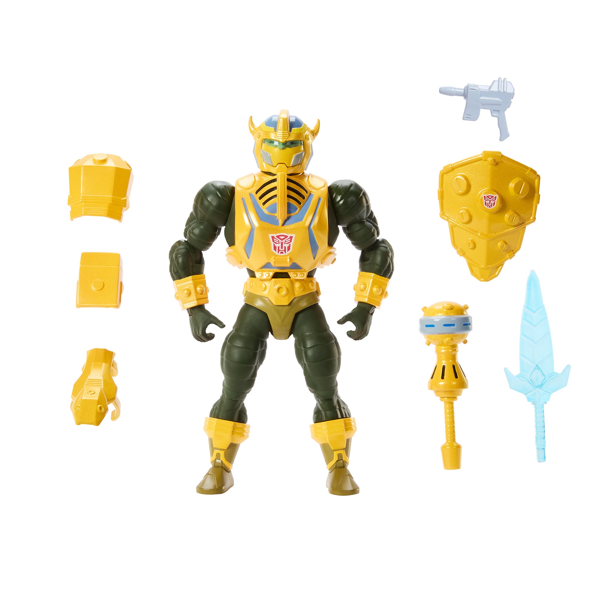 Masters of the Universe x Transformers Bumblebee Armor Man-At-Arms Action Figure - Image 6